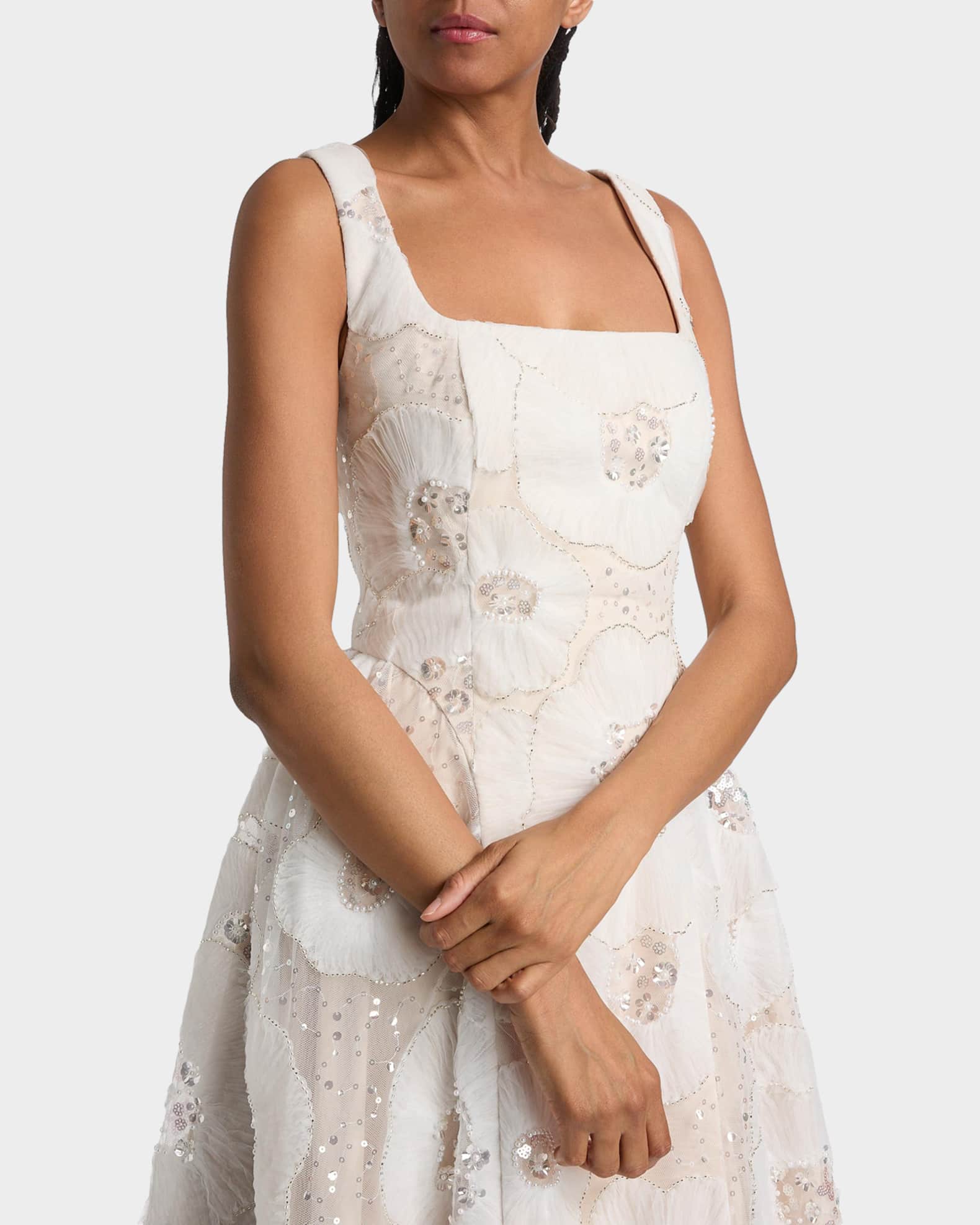 prom dresses in daytona beach fl Clementine Midi Dress-BLUE HYDRANGEA / 4 main image 0