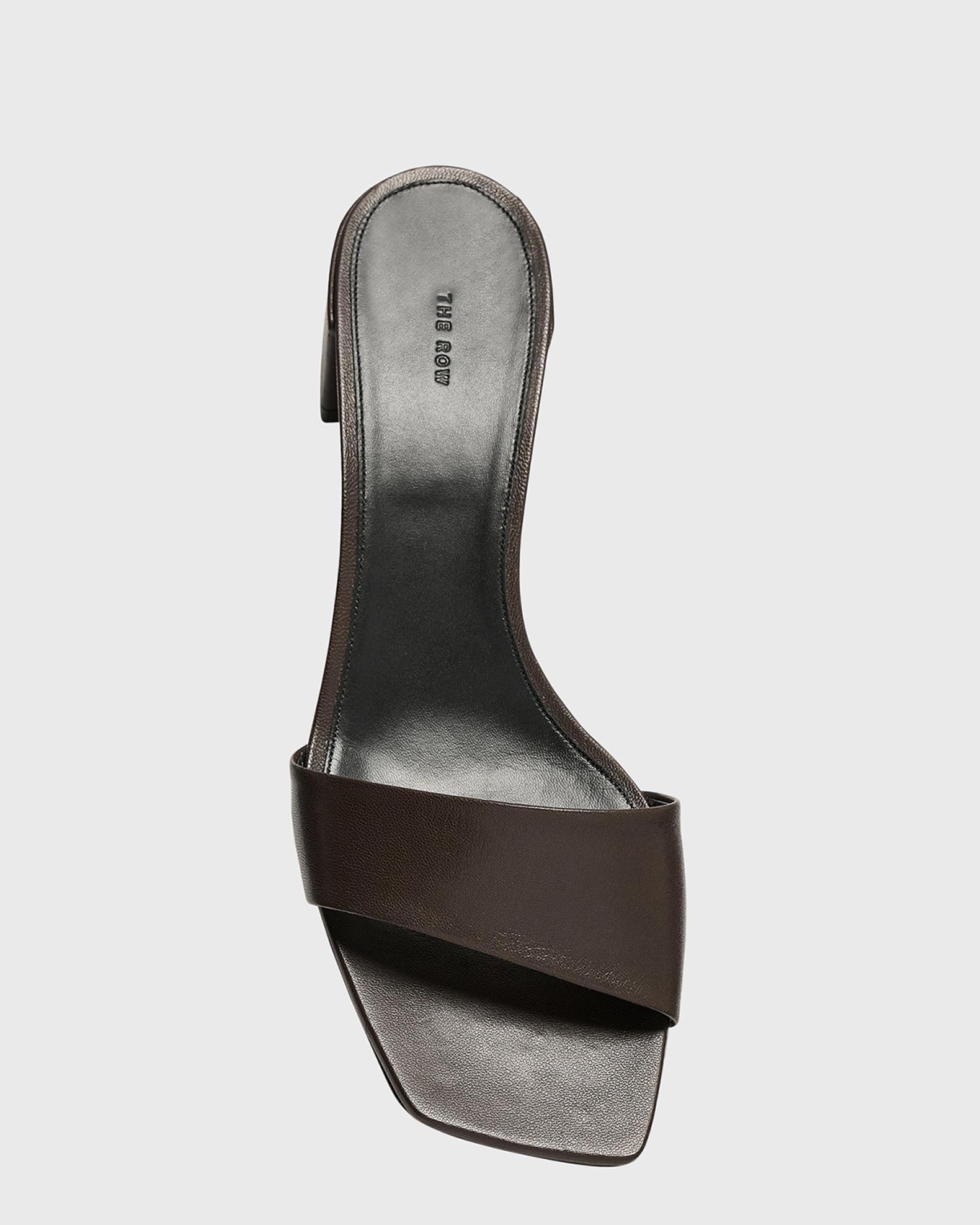 The Row Leather Mule Sandals | Neiman Marcus
