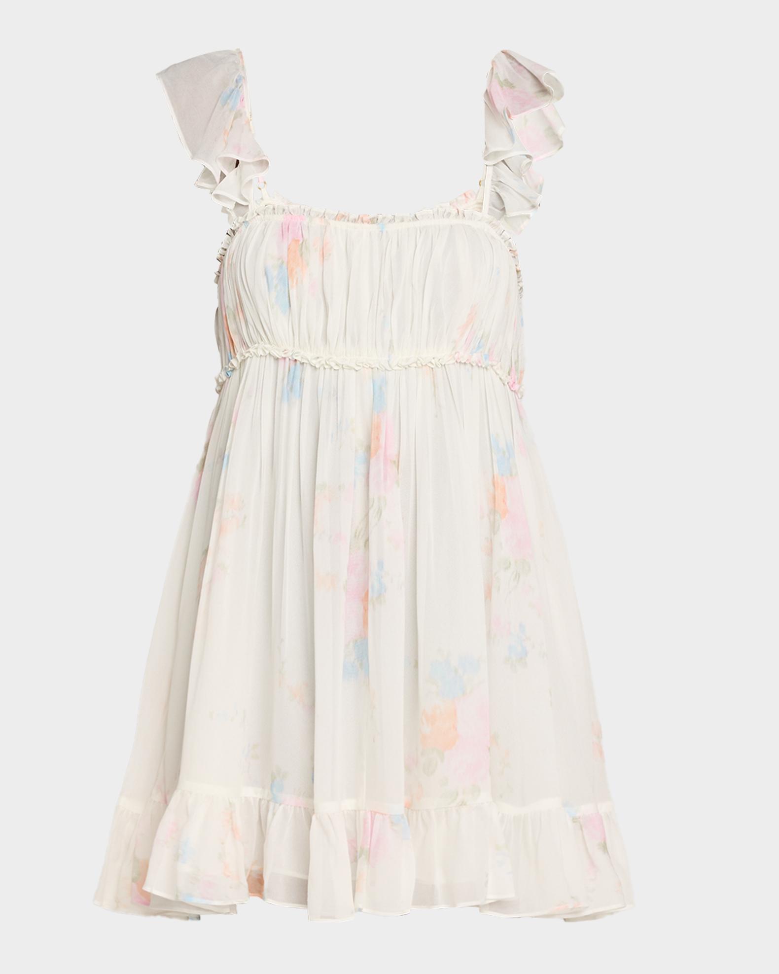 LoveShackFancy Zanira Floral Mini Dress | Neiman Marcus