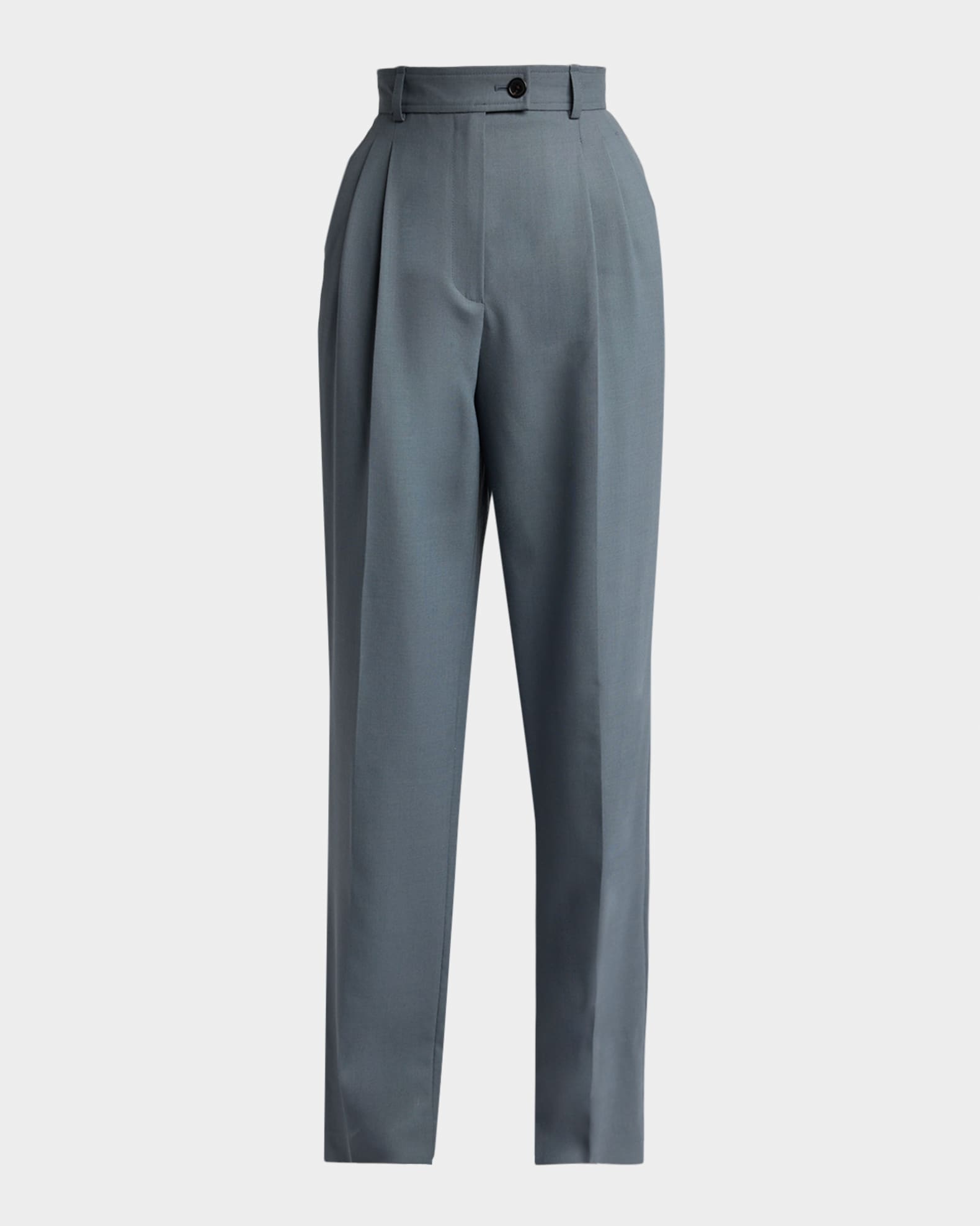 WIRROW　WOOL LINEN TAPERED SLACKS THE ROW Ragnar Tapered Wool Suiting Pants | Neiman Marcus