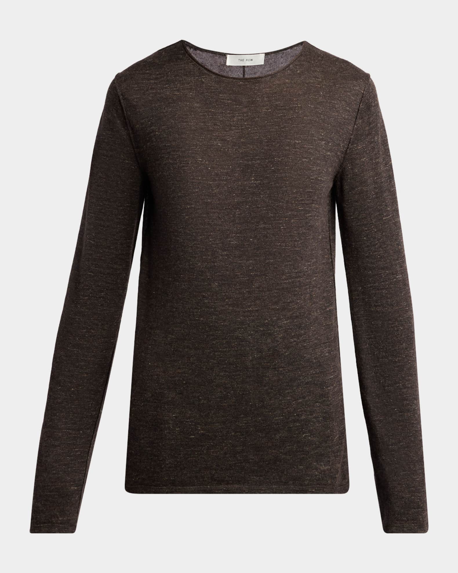 THE ROW ロングスリーブニット THE ROW Nile Cashmere, Silk, and Linen Long-Sleeve Top | Neiman Marcus