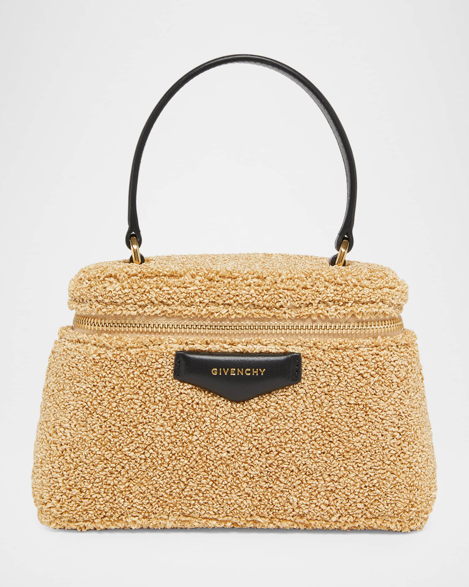 バッグ Raffia Effect Crystal Vanity Bag yellow Givenchy Antigona Sponge Raffia Vanity Bag | Neiman Marcus