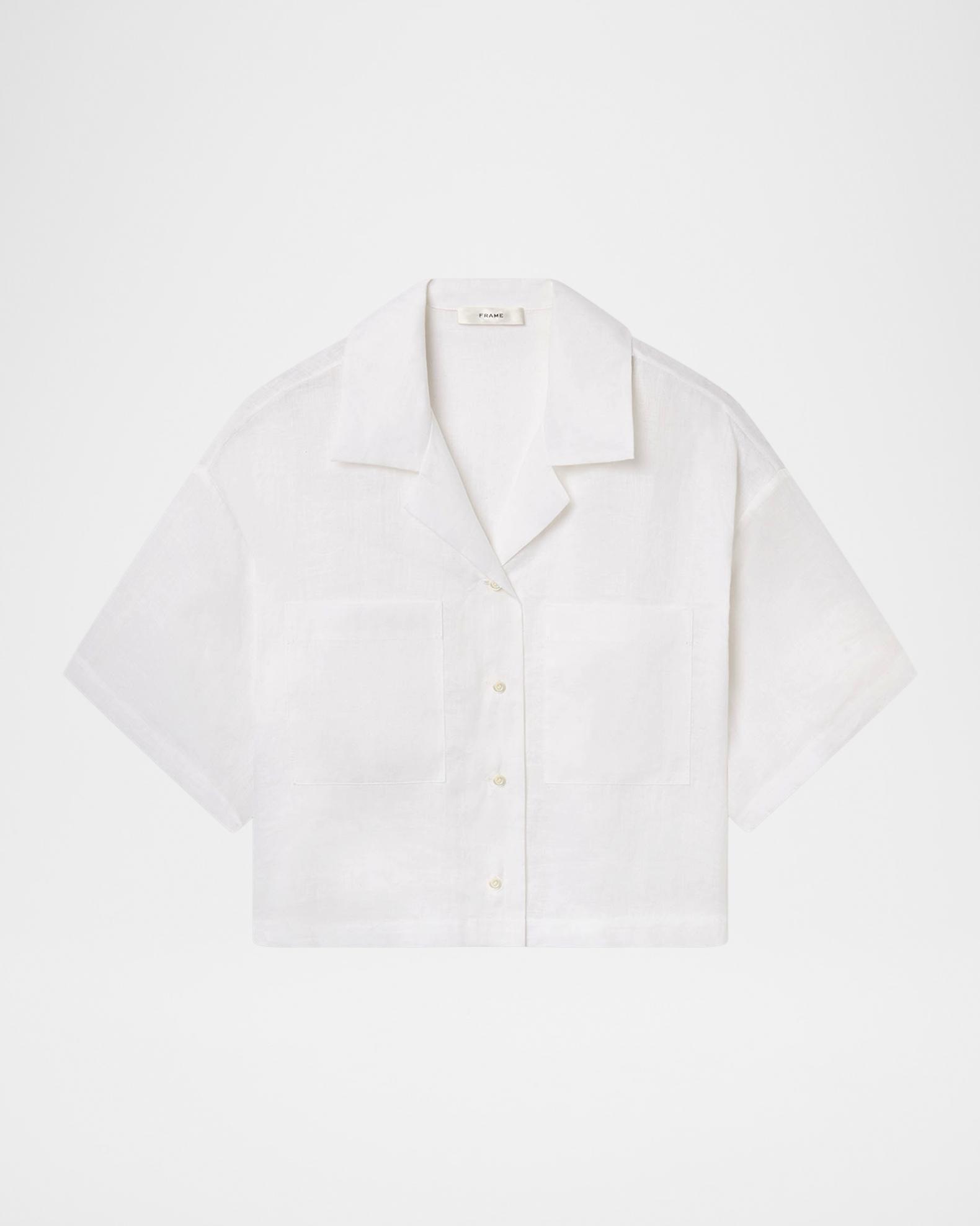 FRAME The Linen Pocket Top | Neiman Marcus
