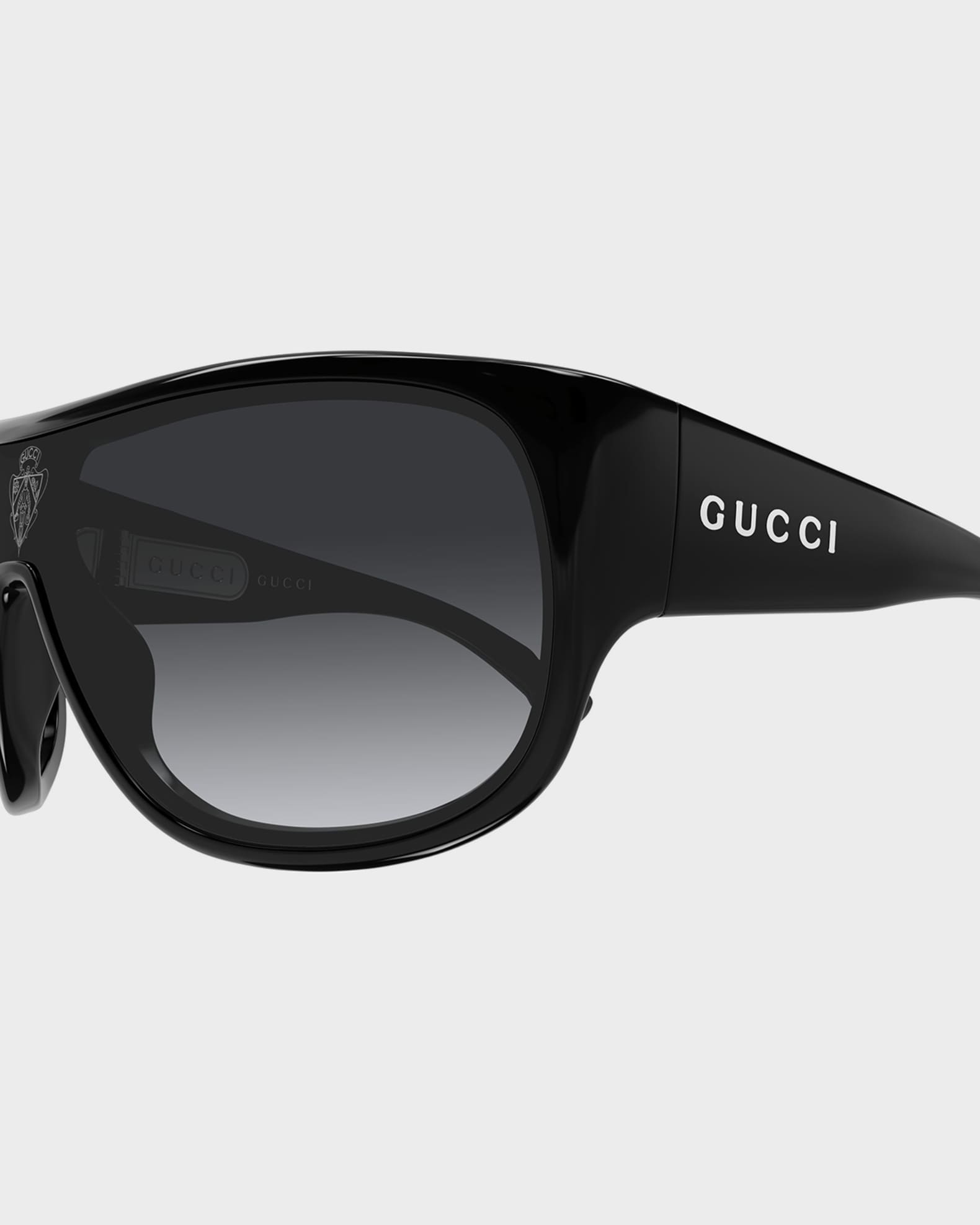 ビッグマック　高配色 Gucci Men's GG2168S-008 Bio Injection Mask Sunglasses | Neiman Marcus