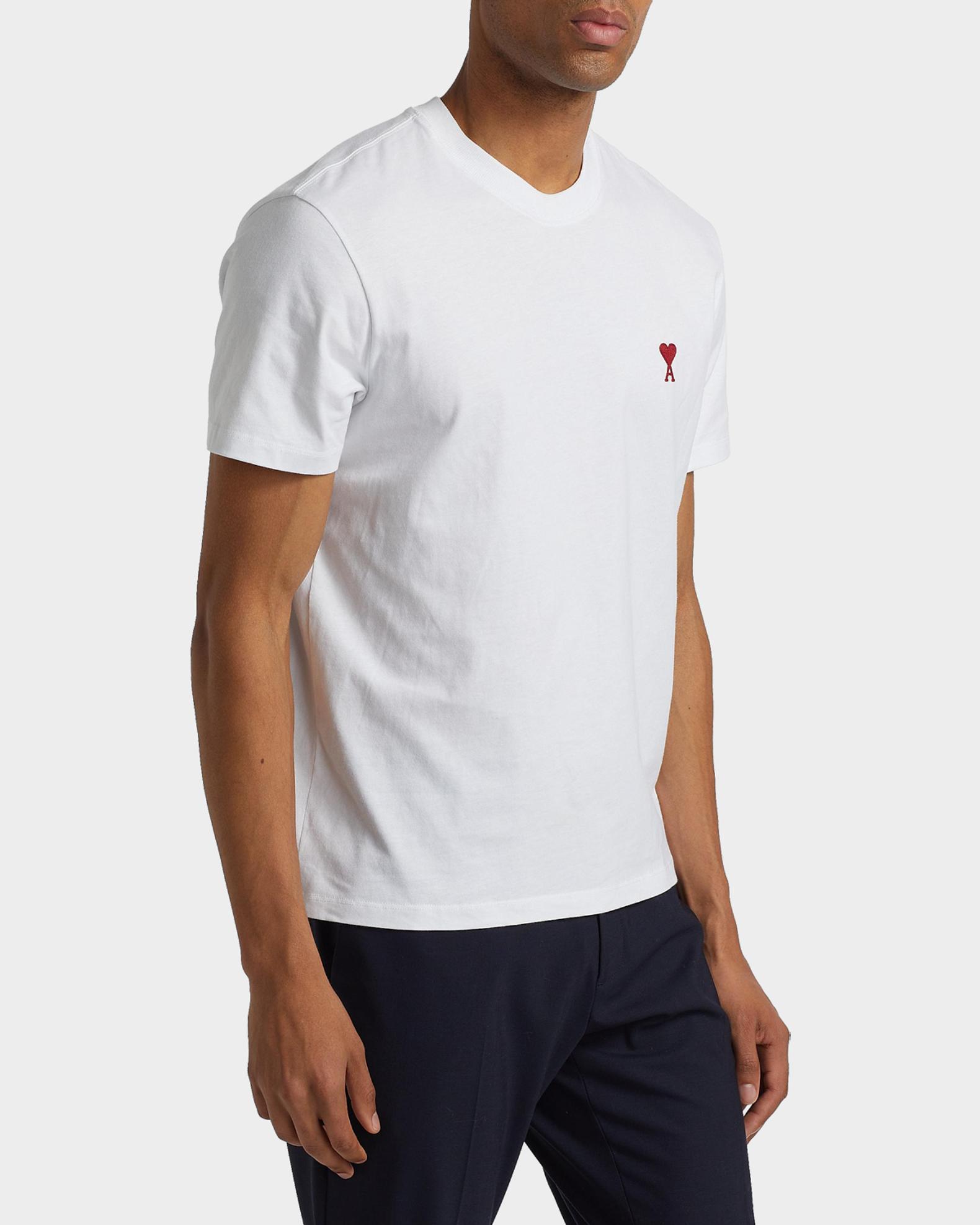AMI PARIS / AMI DE COEUR コットンジャージー Tシャツ Ami Paris Men's Ami de Coeur Cotton Jersey Crewneck T-Shirt