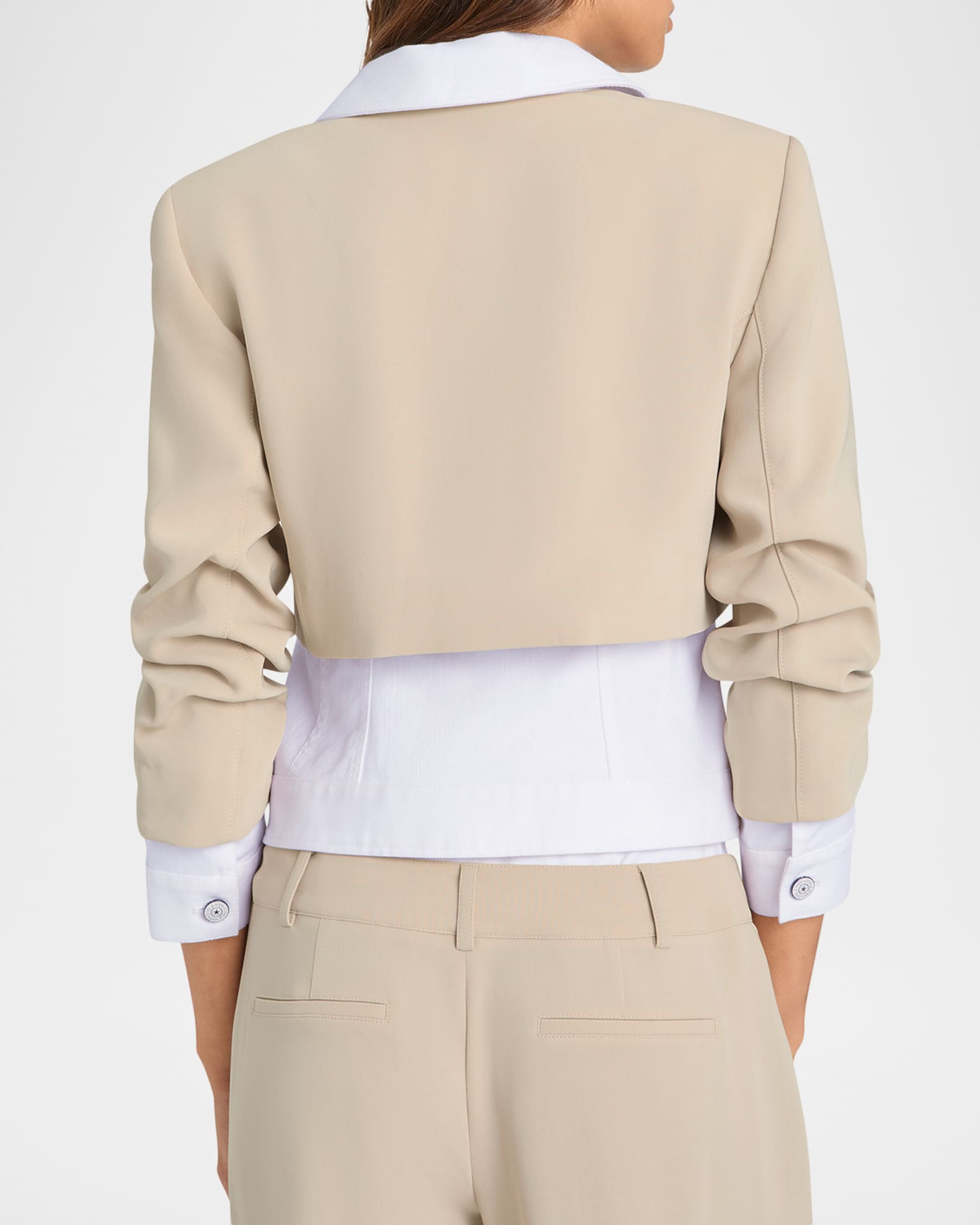 Cinq a Sept Lorraine Mixed-Media Jacket | Neiman Marcus