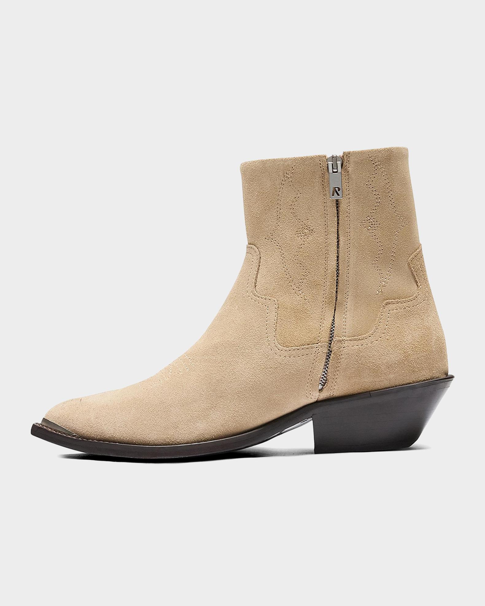 REPRESENT Men's Michael Suede Zip-Up Western Ankle Boots | Neiman