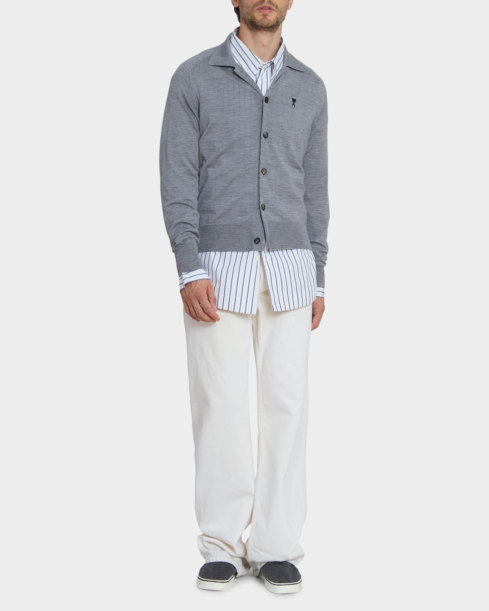 yu　ÉPINE PARIS logo knit ivory Ivory Upstate Cable Knit Cardigan