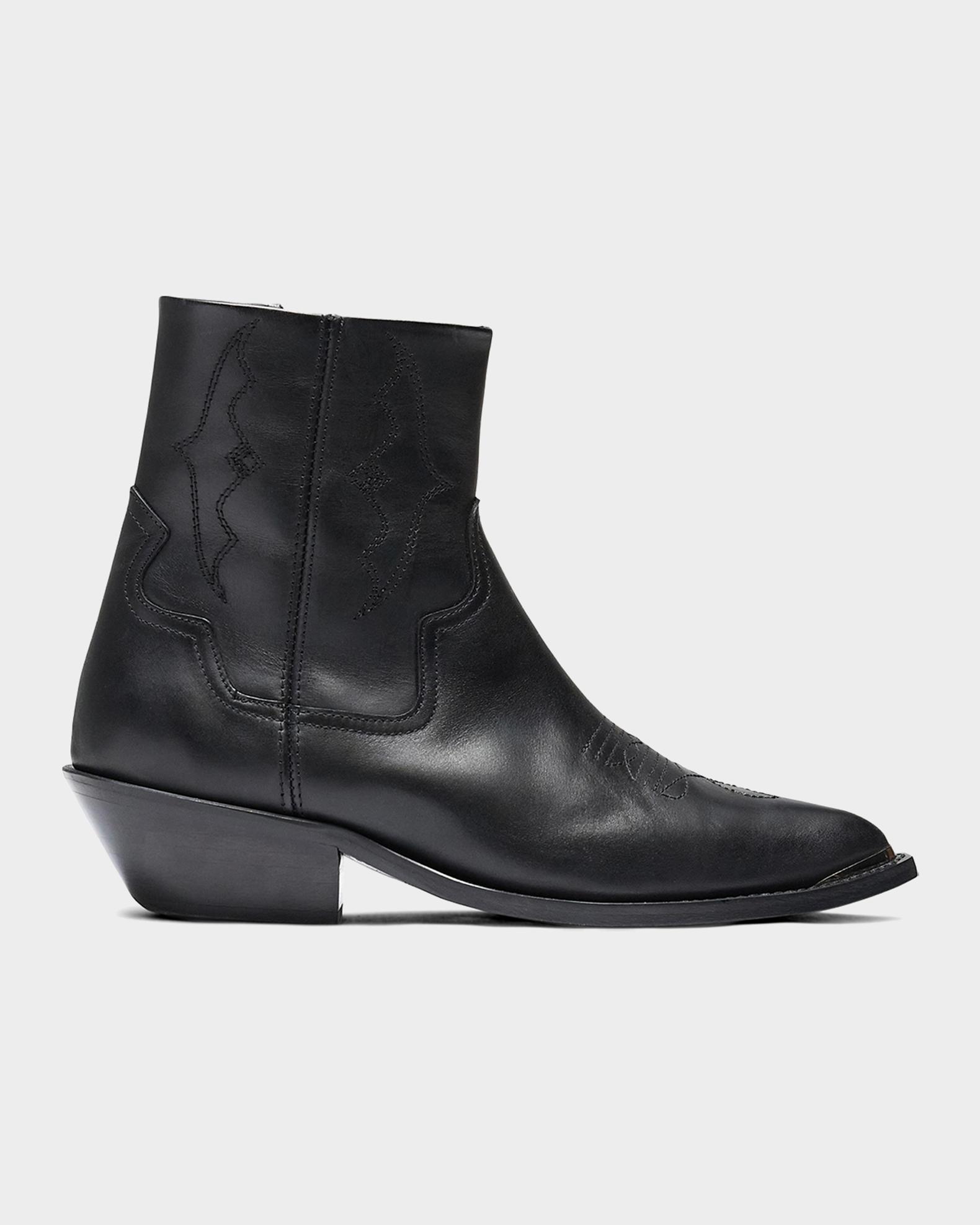 Western Ankle Zip Boots Women main image 4