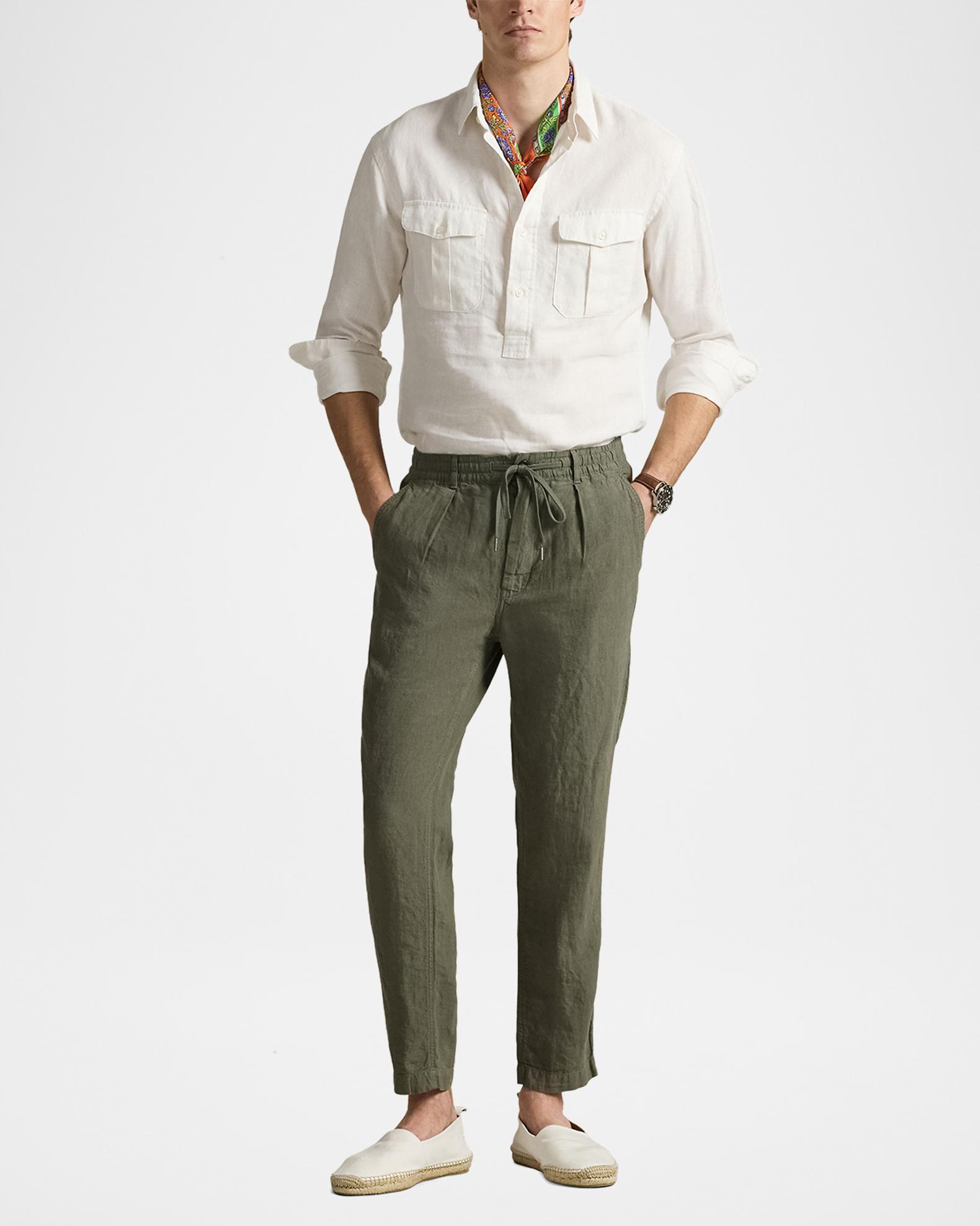 パンツ Polo Ralph Lauren Linen Trousers Polo Ralph Lauren Men's Linen Drawstring Pants | Neiman Marcus