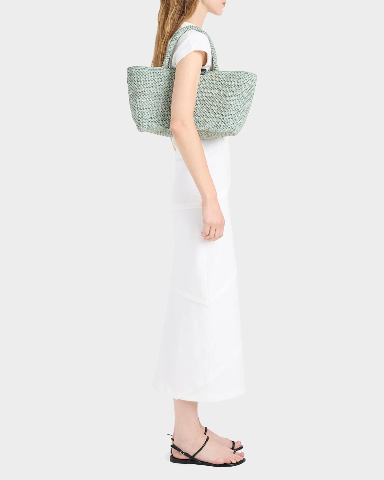 Proenza Schouler East West Chelsea Raffia Tote Bag | Neiman Marcus