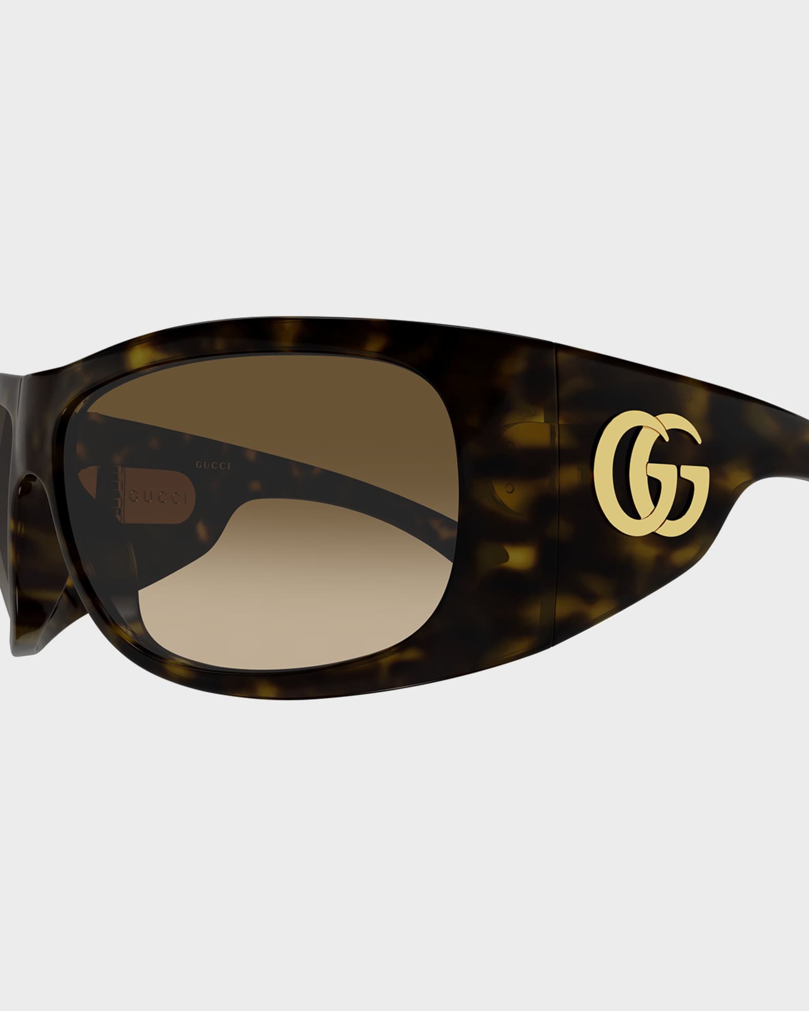 Gucci Double G 66mm Square Sunglasses | Neiman Marcus