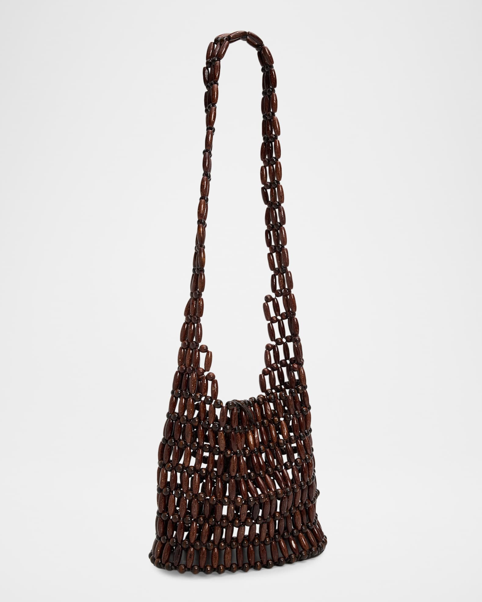 STAUD Coronado Wooden Bead Tote Bag | Neiman Marcus