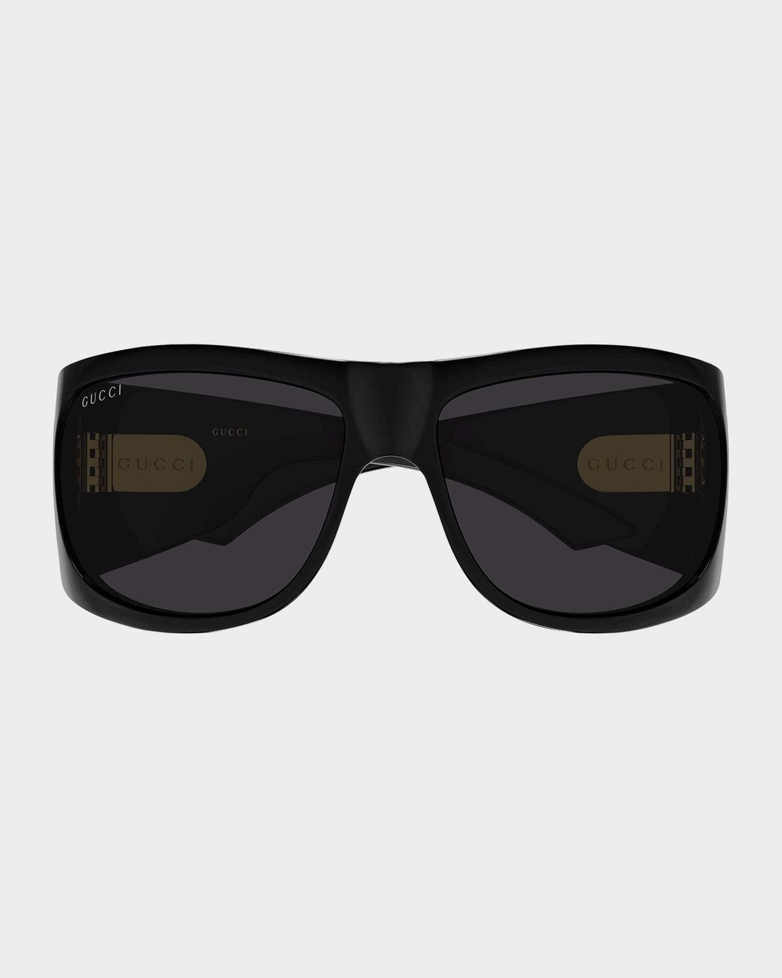 Gucci Double G 66mm Square Sunglasses | Neiman Marcus
