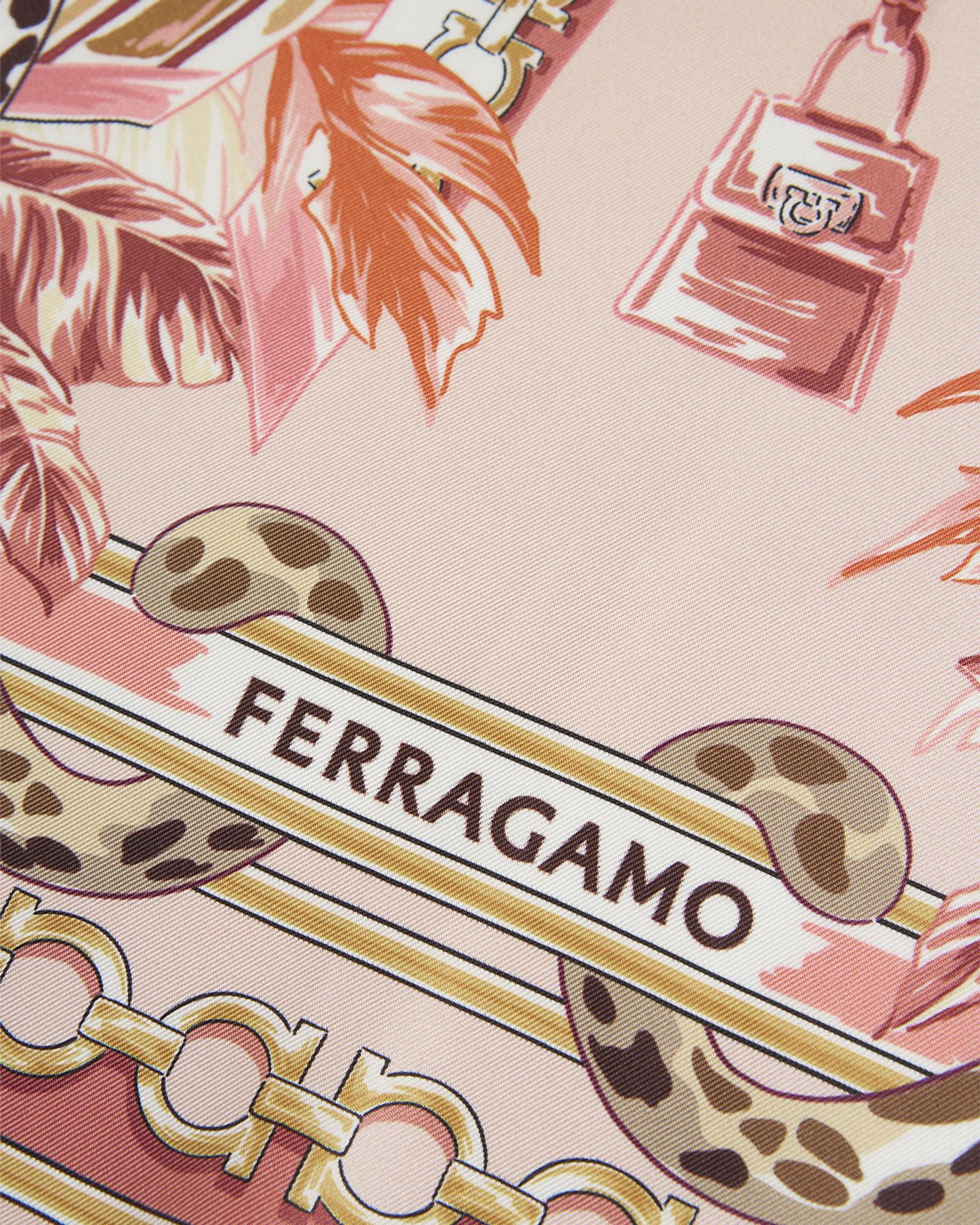 Ferragamo Poised Leopards Print Silk Scarf | Neiman Marcus