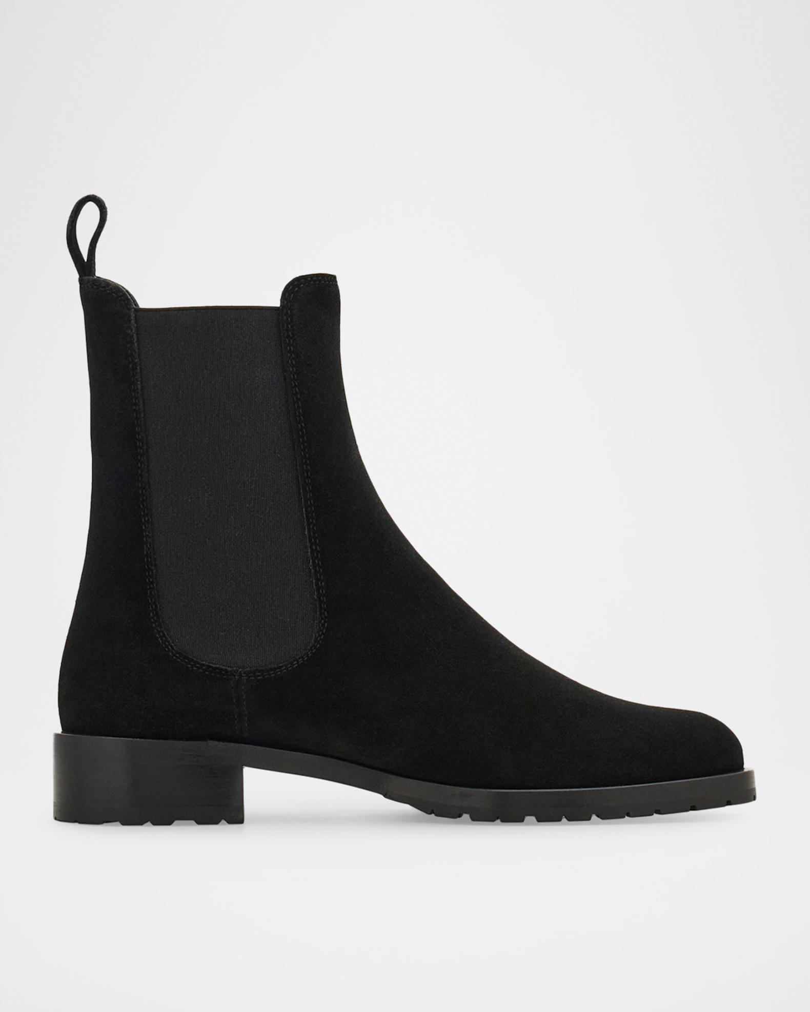 FERRAGAMO BLACK SUEDE CHELSEA BOOTS US 13 D MADE IN ITALY ANKLE $1200 PULL ON Ferragamo Mens Flash Chelsea Boots – Bluefly main image 2