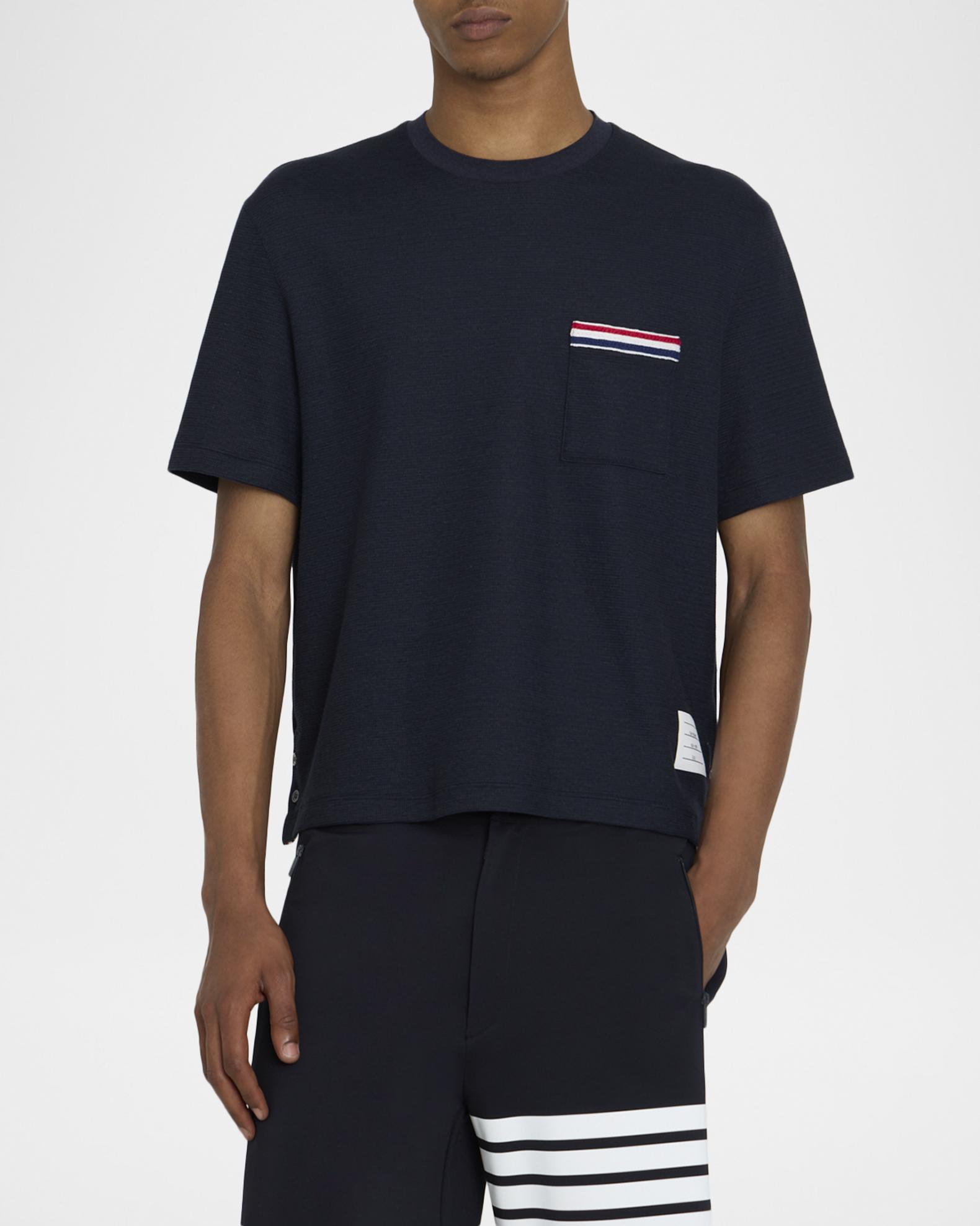 Thom Browne Men's Milano Oversized Pocket T-Shirt | Neiman Marcus