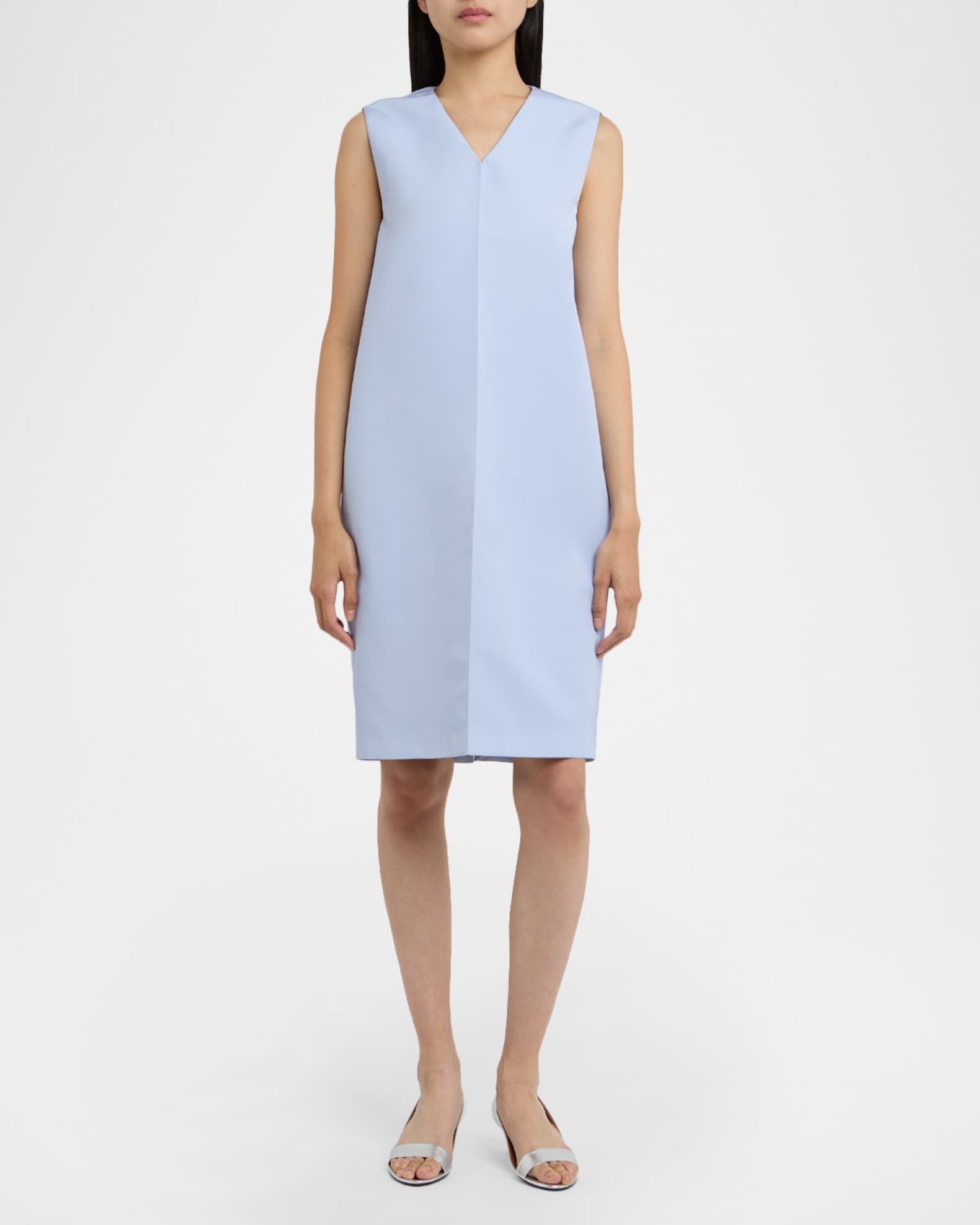 jil sander short sleeve dress Jil Sander Short-sleeve Midi Shirt Dress