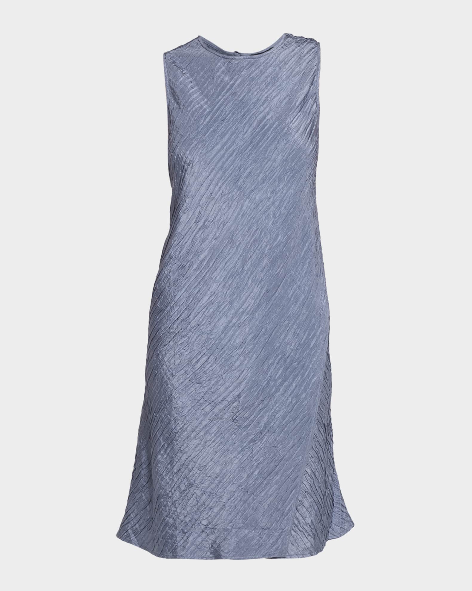 eileen fisher dress silk Round Neck Tiered offering a fluid Eileen Fisher Silk Crepe de