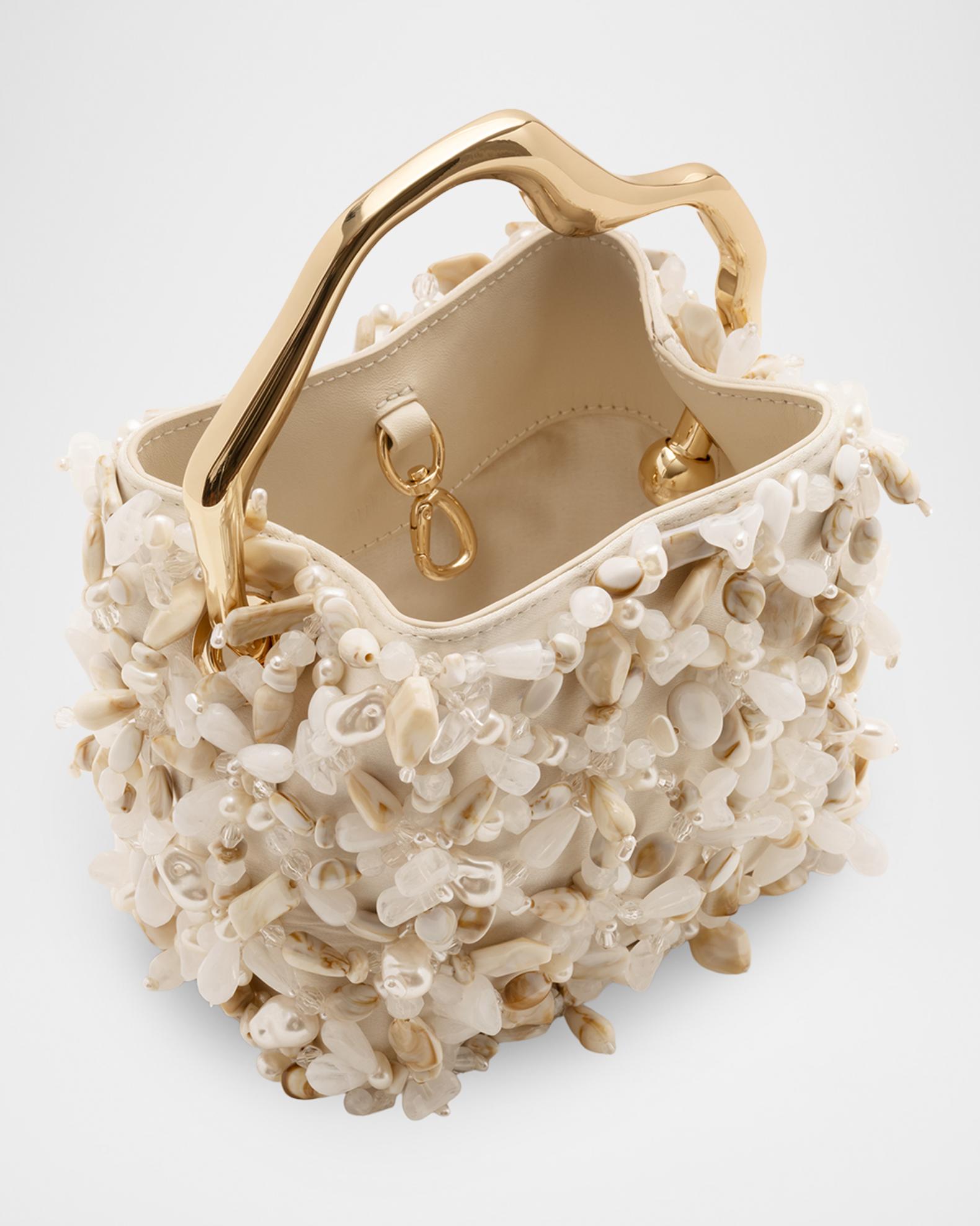 Cult Gaia Solene Mini Beaded Sculptural Top-Handle Bag | Neiman Marcus