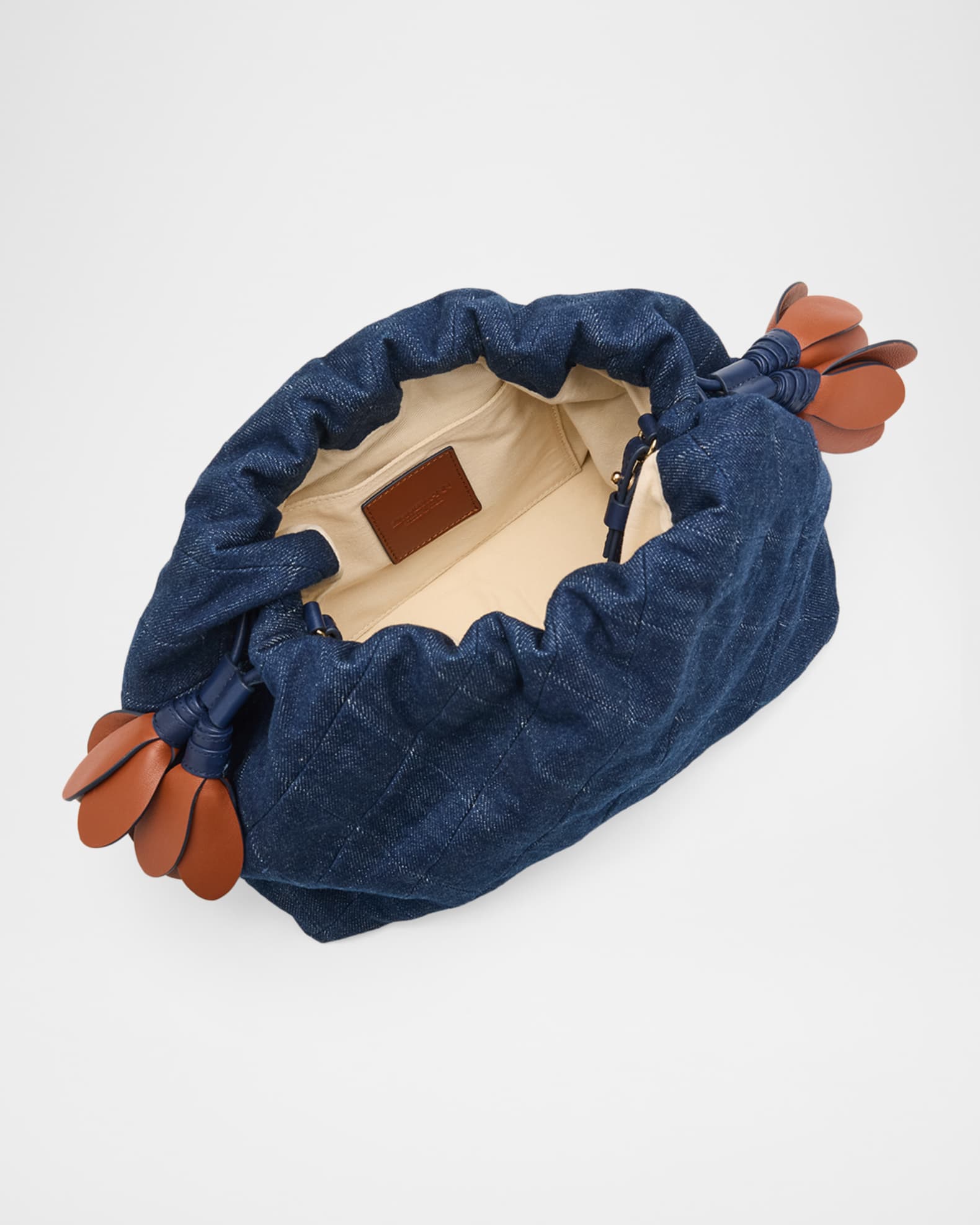 Zimmermann Cloud 91 Medium Cotton Denim Clutch Bag | Neiman Marcus