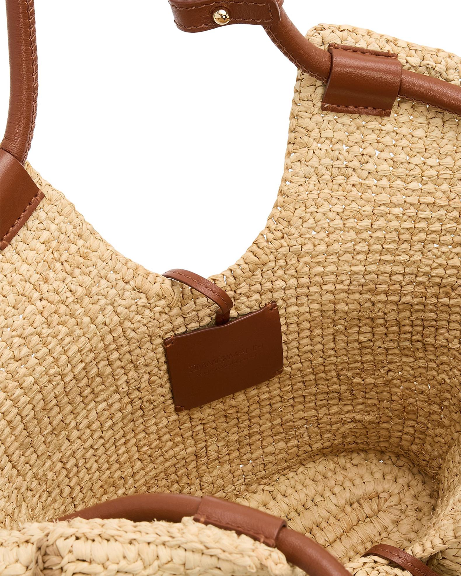 Zimmermann Goldentime Small Ruffled Raffia Tote Bag | Neiman Marcus