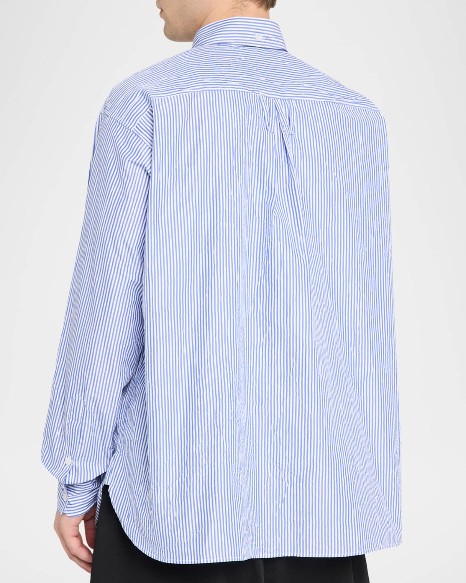Willy Chavarria Men's Veterano-Stripe Cotton-Blend Sport Shirt