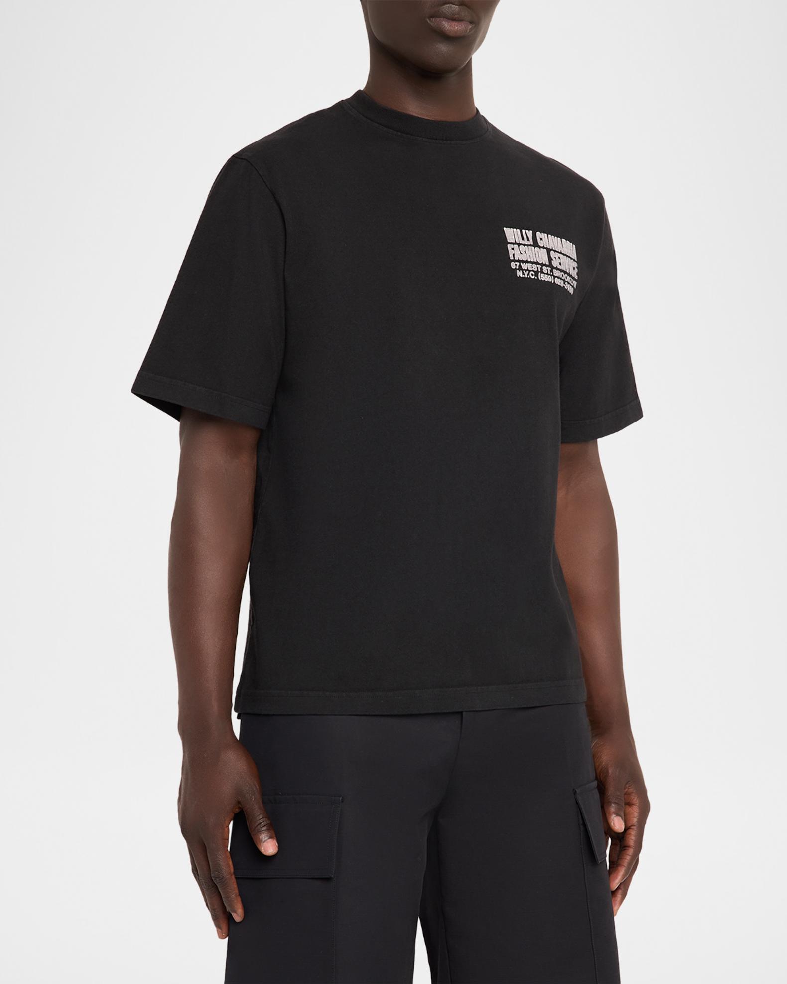 Willy Chavarria Men's Fashion Service Cotton T-Shirt | Neiman Marcus