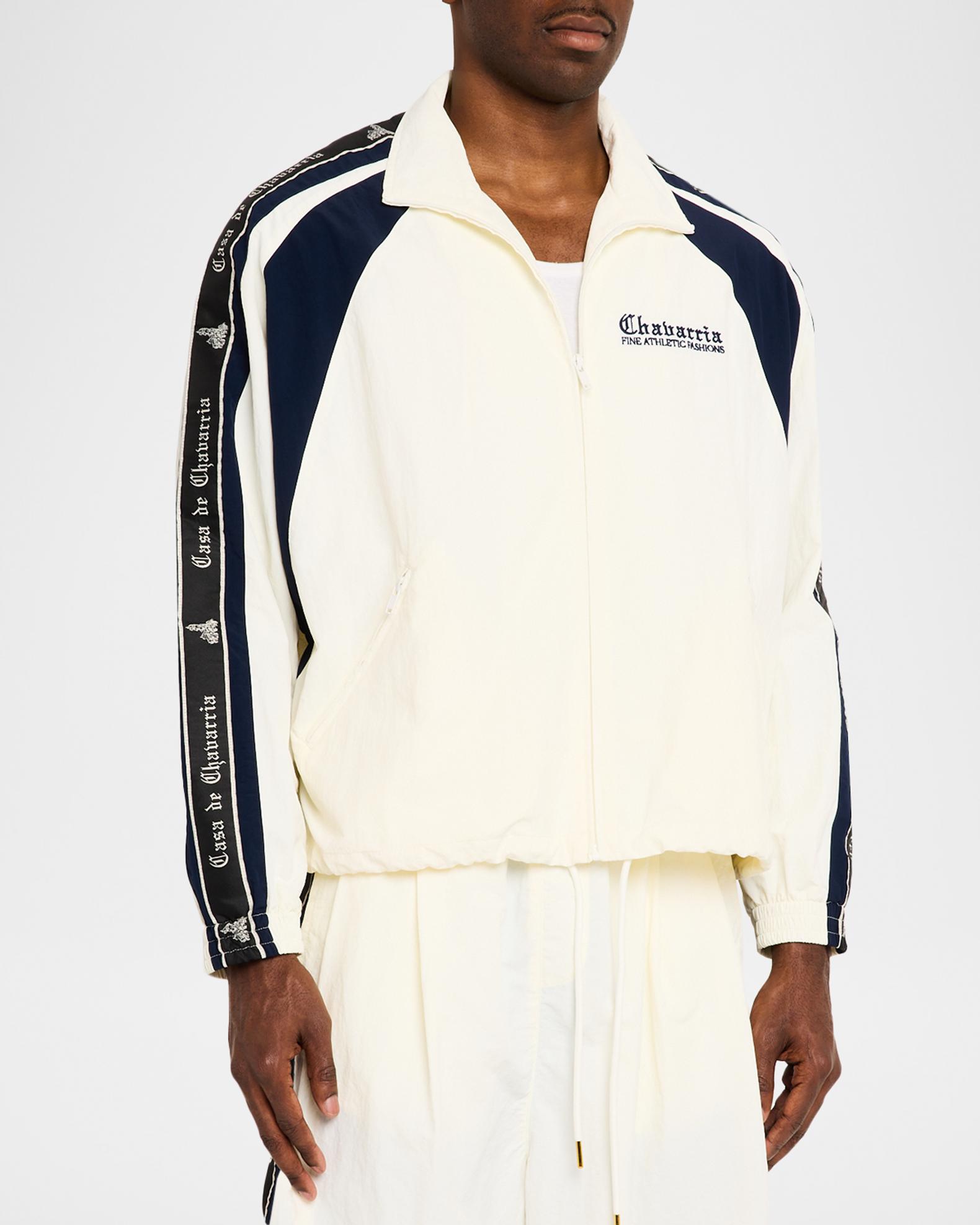 Willy Chavarria Men's Casa De Chavarria Tape Track Jacket | Neiman