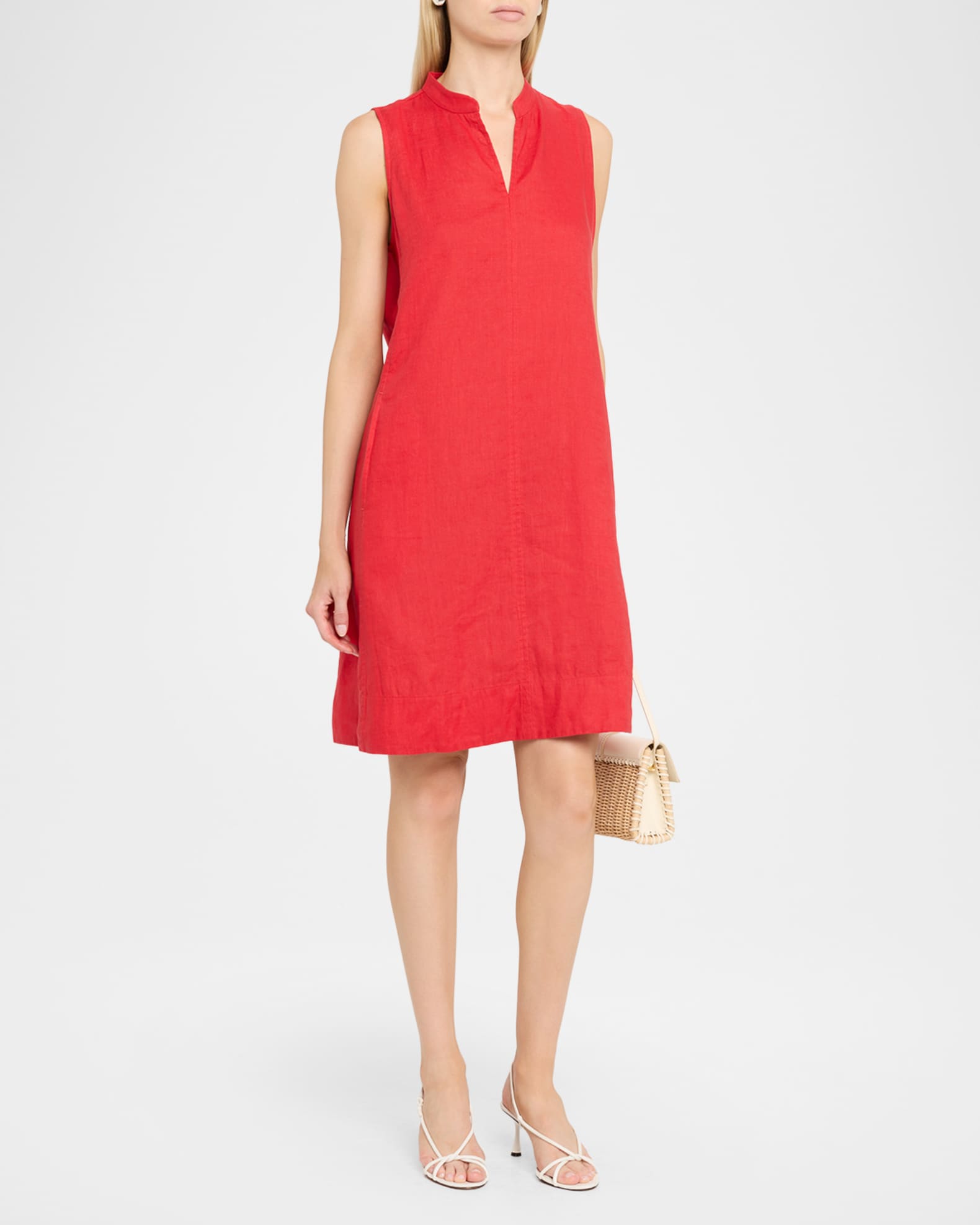 eileen fisher drop waist dress Eileen Fisher Chartreuse Drop Waist Dress Size Small