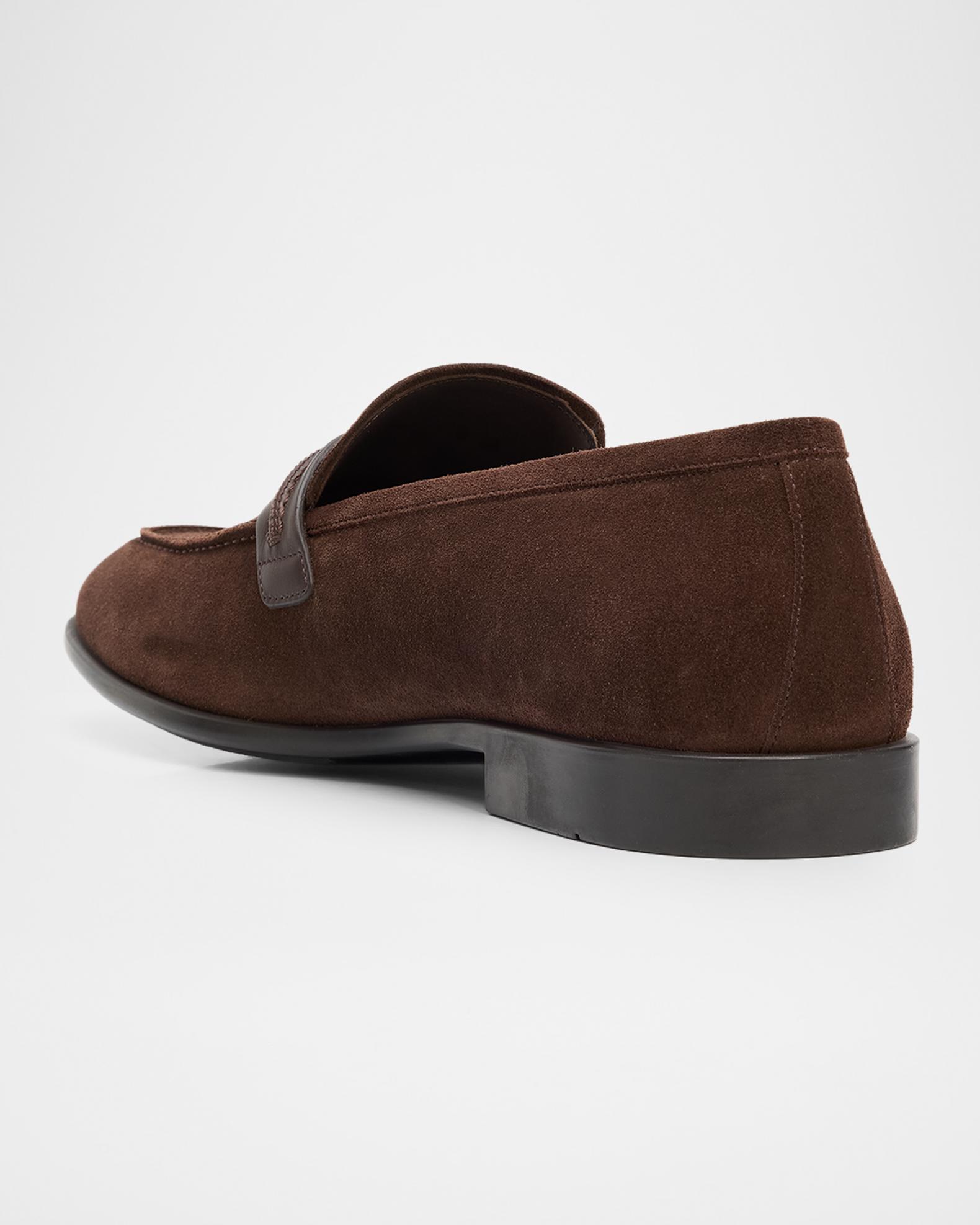 Ferragamo Men's Terence Suede Side-Gancio Loafers | Neiman Marcus
