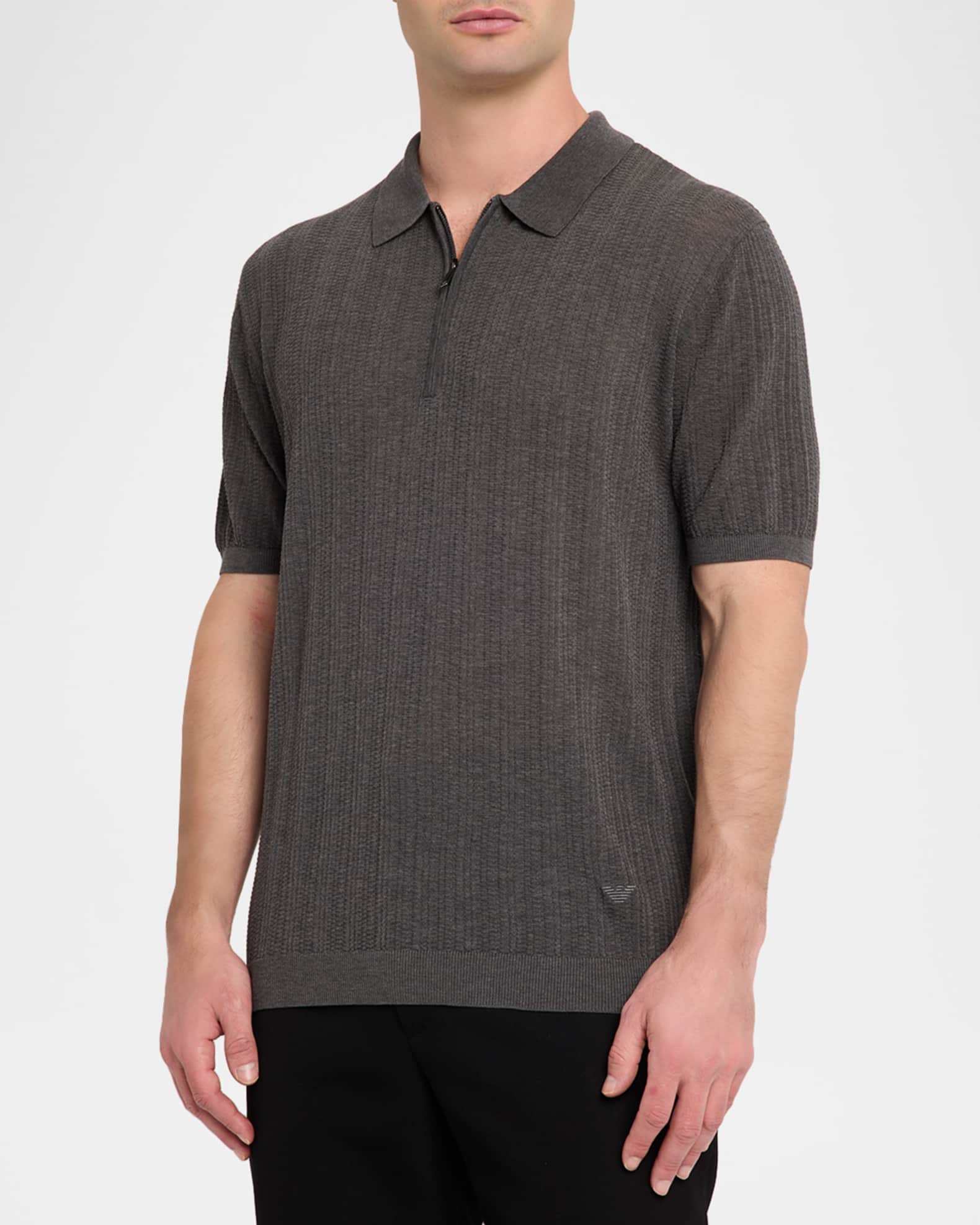 トップス ORIMI SPARCLE KNIT POLO - 1 Short_Sleeve_Crochet_Polo-Knit