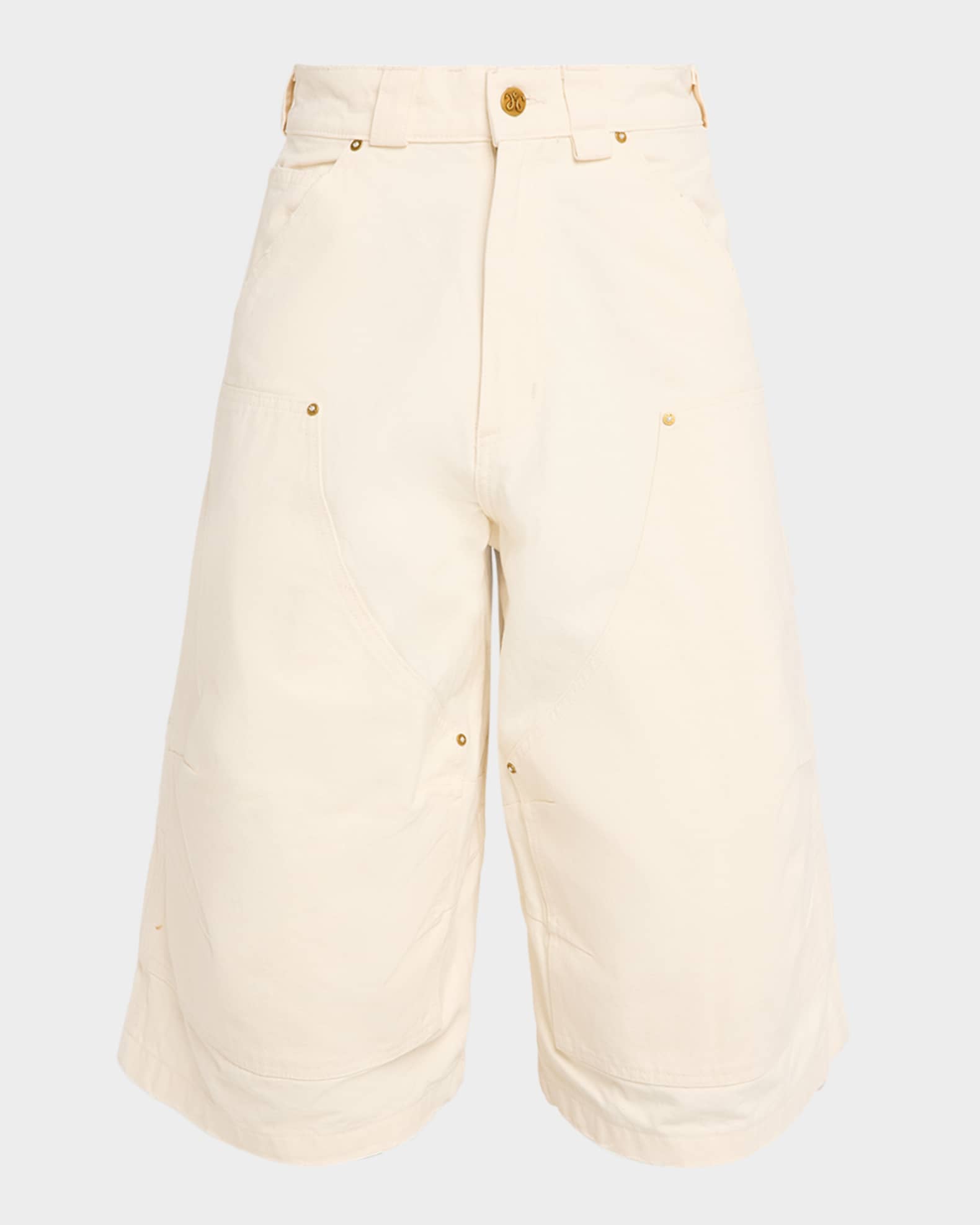 Willy Chavarria Men's Stockton Double-Knee Oversized Shorts