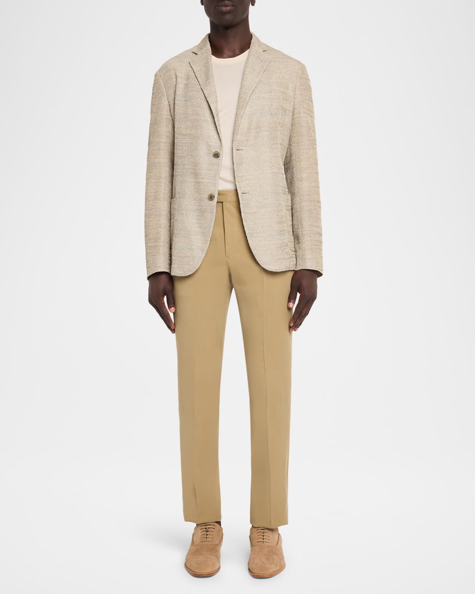 Emporio Armani Men's Cotton Textured Knit Blazer | Neiman Marcus