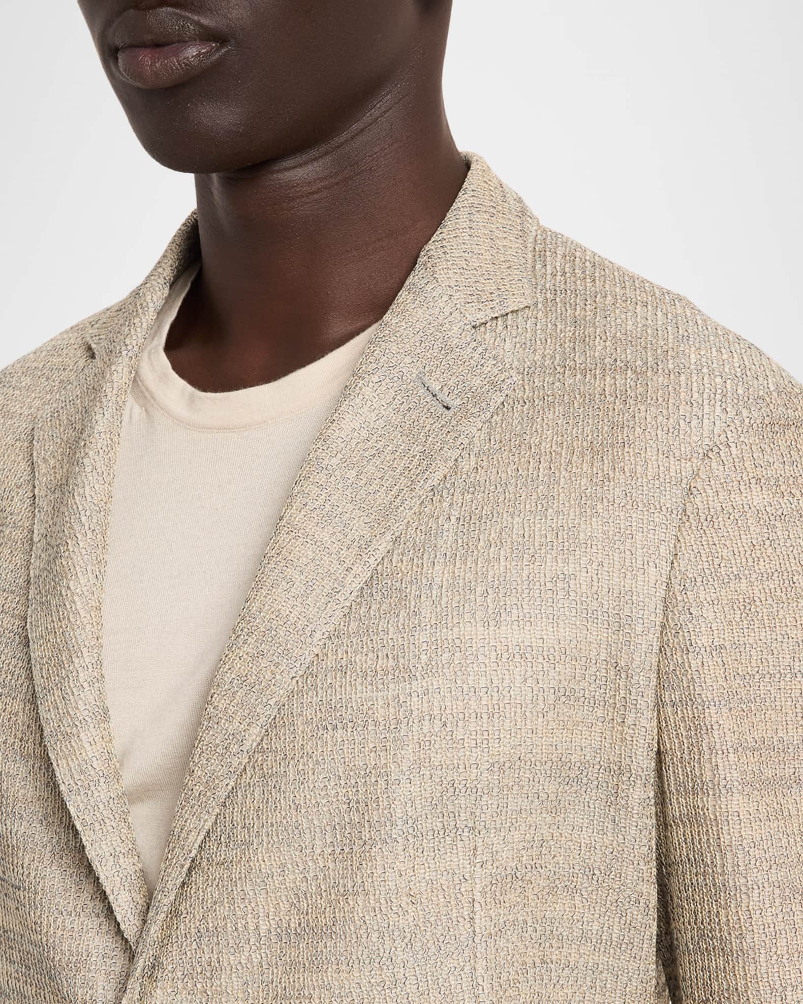 Emporio Armani Men's Cotton Textured Knit Blazer | Neiman Marcus