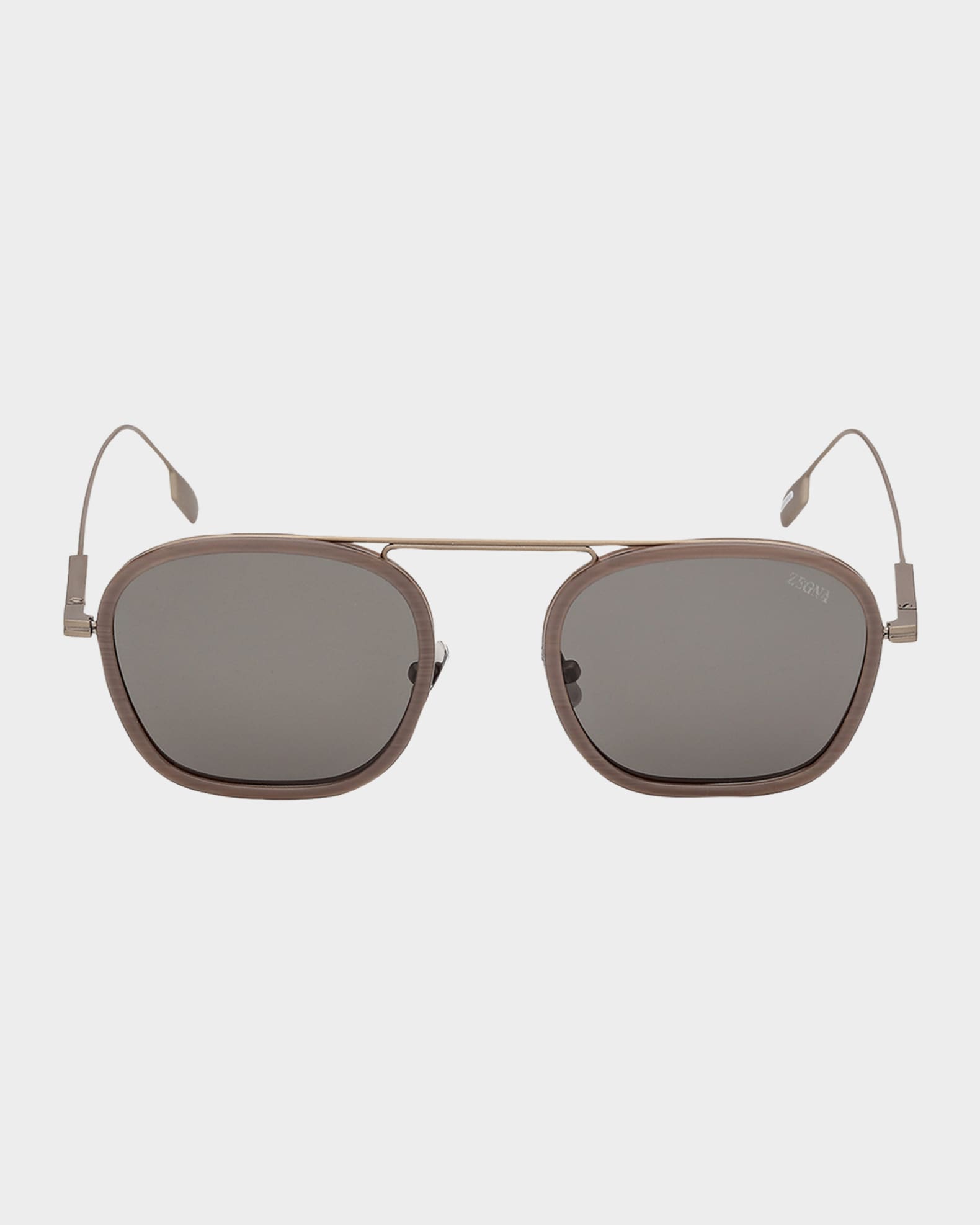 ZEGNA Orizzonte I Titanium Aviator Sunglasses | Neiman Marcus
