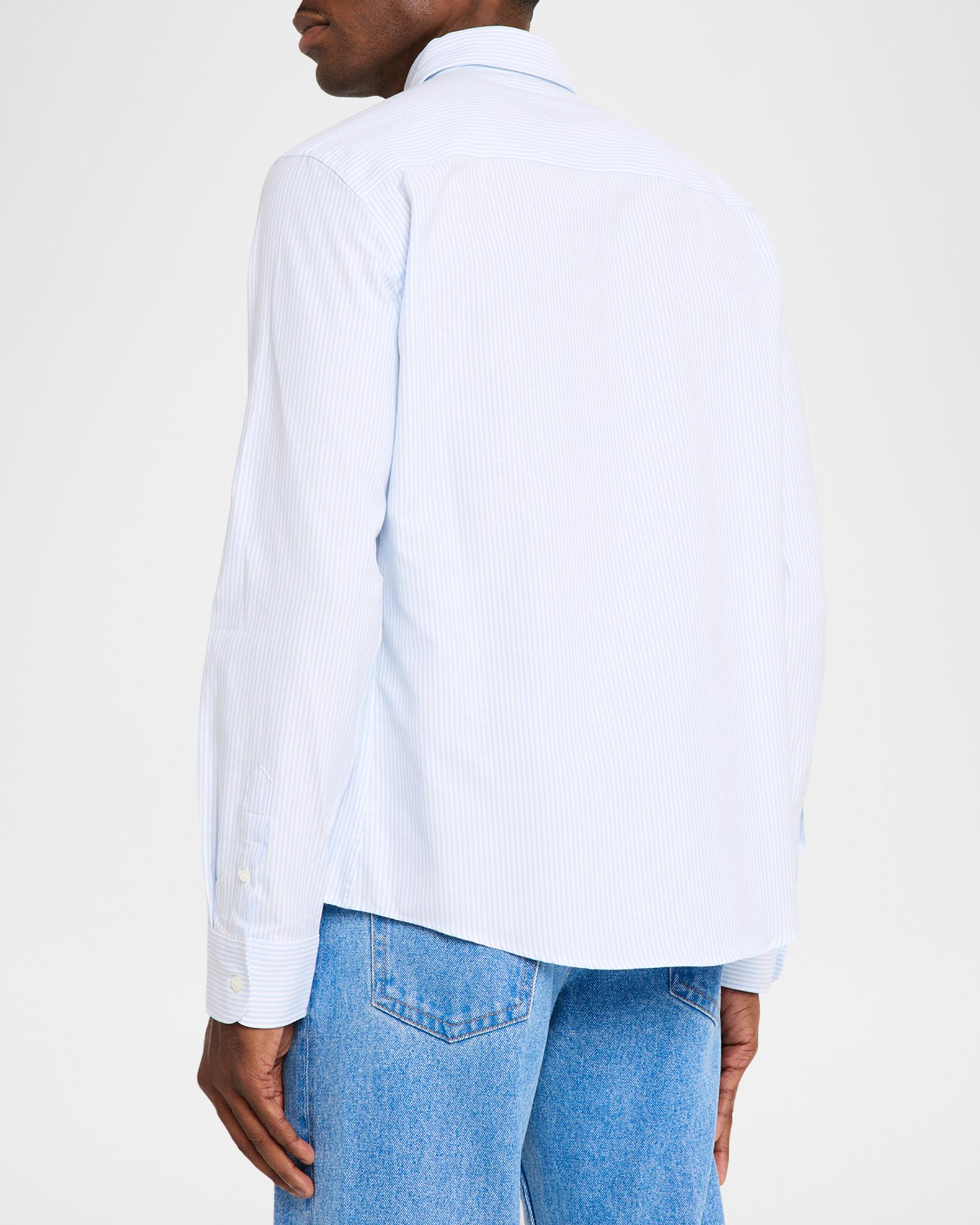 Ami Paris Men's Quota Ami de Coeur Cotton Stripe Sport Shirt
