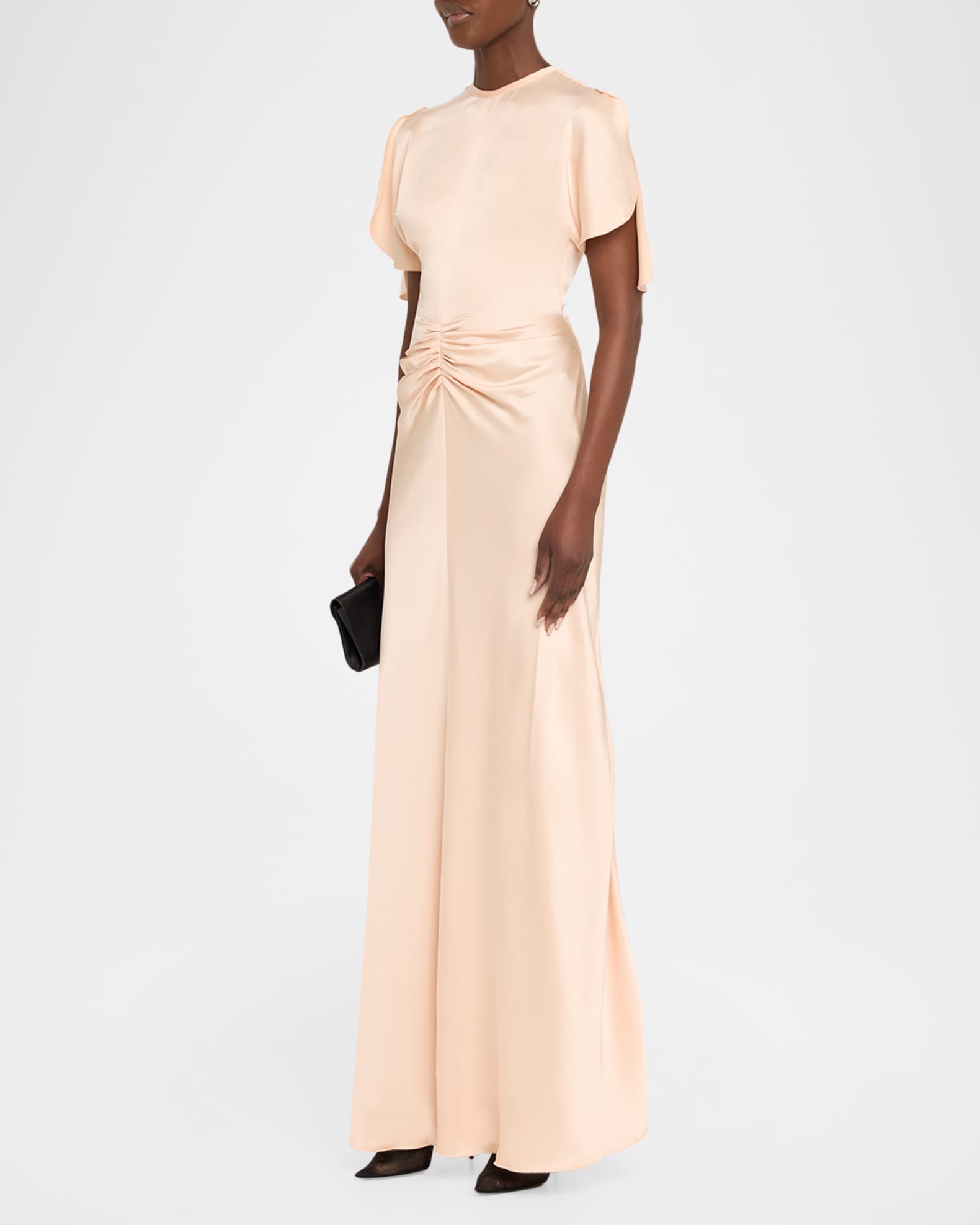 victoria beckham evening dresses Victoria Beckham Floor-Length Cami Dress In Ivory - 14 main image 1