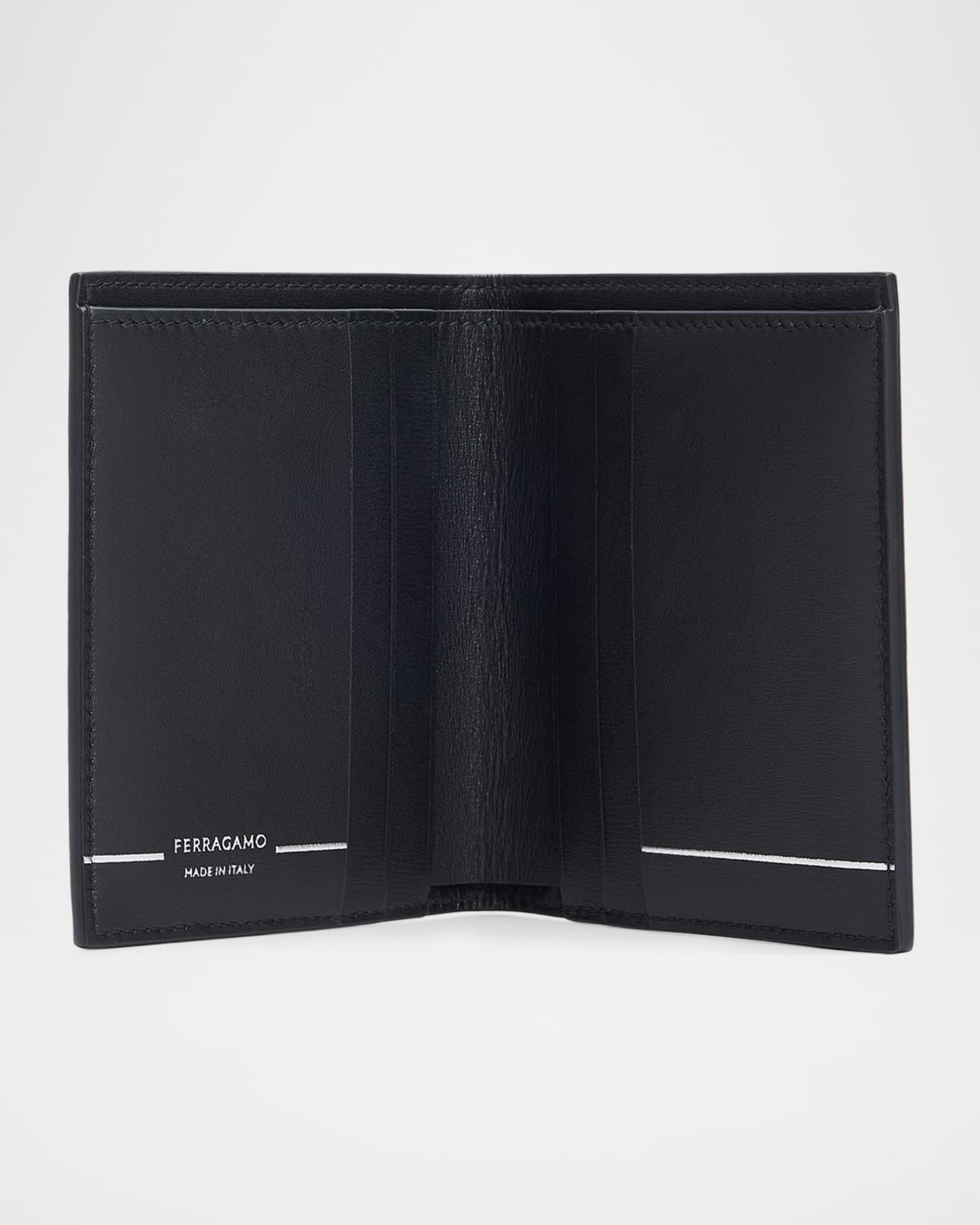 Ferragamo Men's Gancini Leather Bifold Wallet | Neiman Marcus