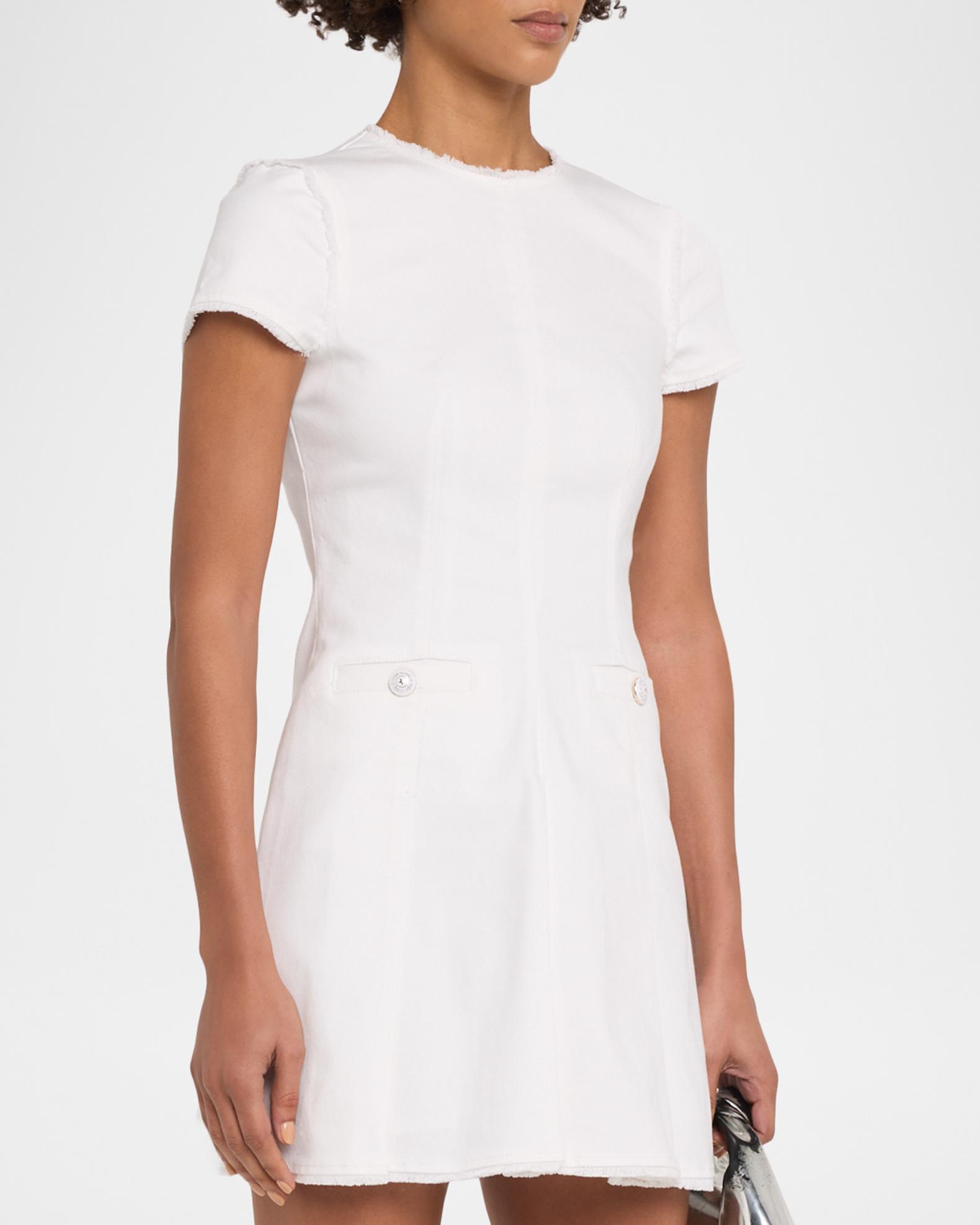 white denim dress short sleeve Threadbare - Denim Mini Dress - Women - Cotton - 6 US