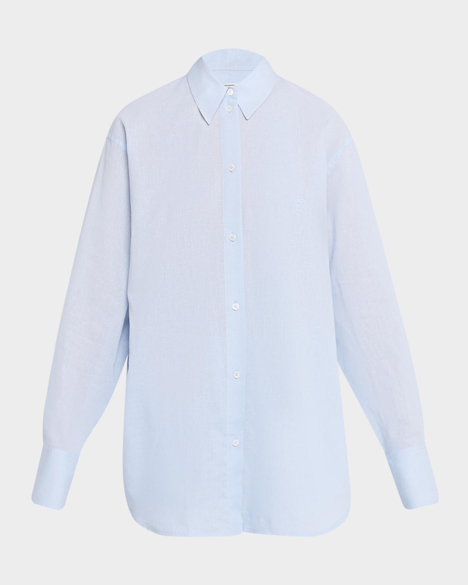 Toteme Garderob Oversized Linen-Cotton Shirt | Neiman Marcus