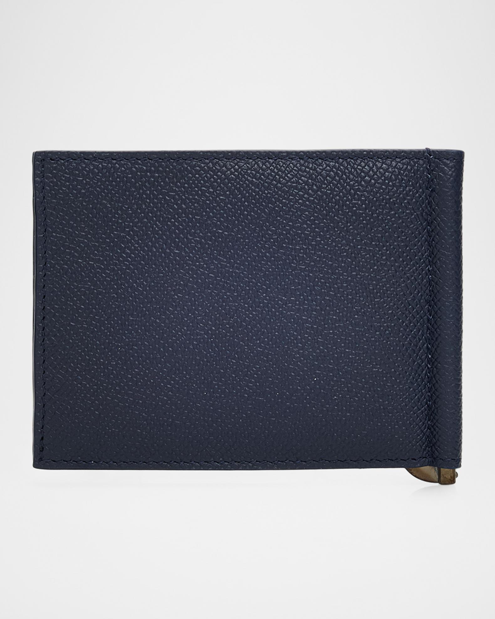 FERRAGAMO Men's Leather Micro-Gancio Money Clip Wallet | Neiman Marcus