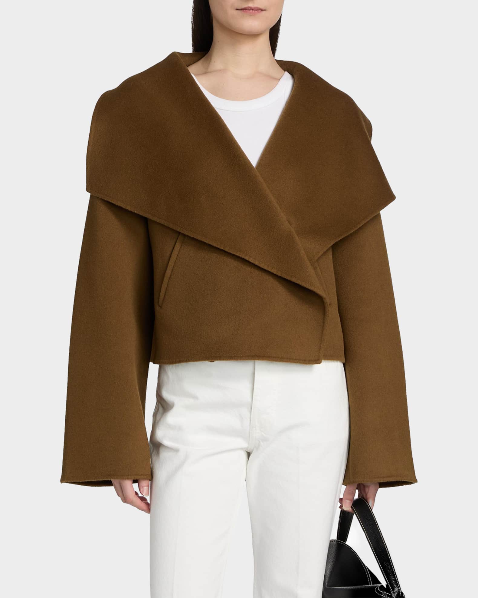 【ハナ様用】 TOTEME WOOL プルオーバー Toteme Signature Cropped Wool Double Jacket | Neiman Marcus