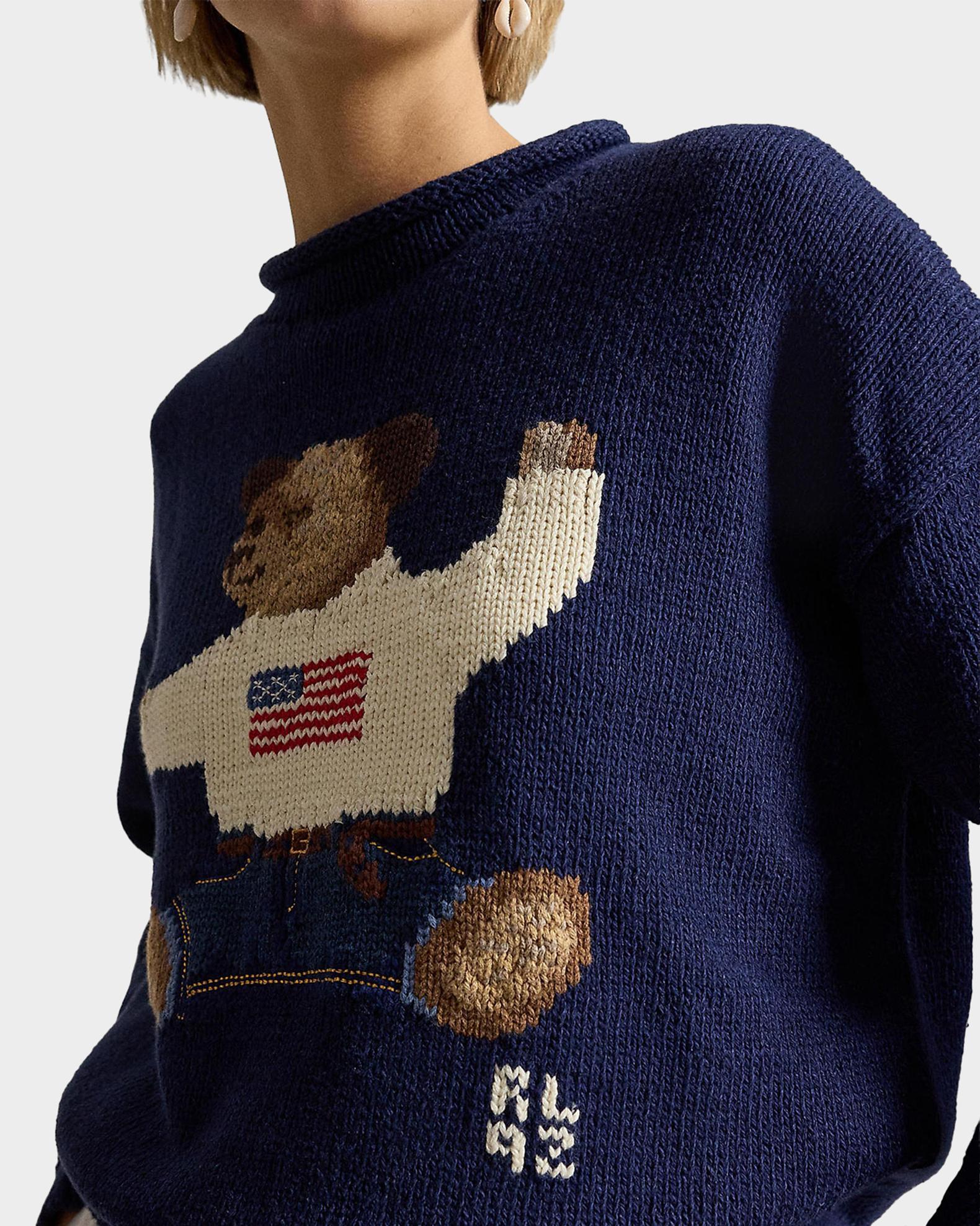 Polo Ralph Lauren Polo Bear Roll-Neck Sweater | Neiman Marcus