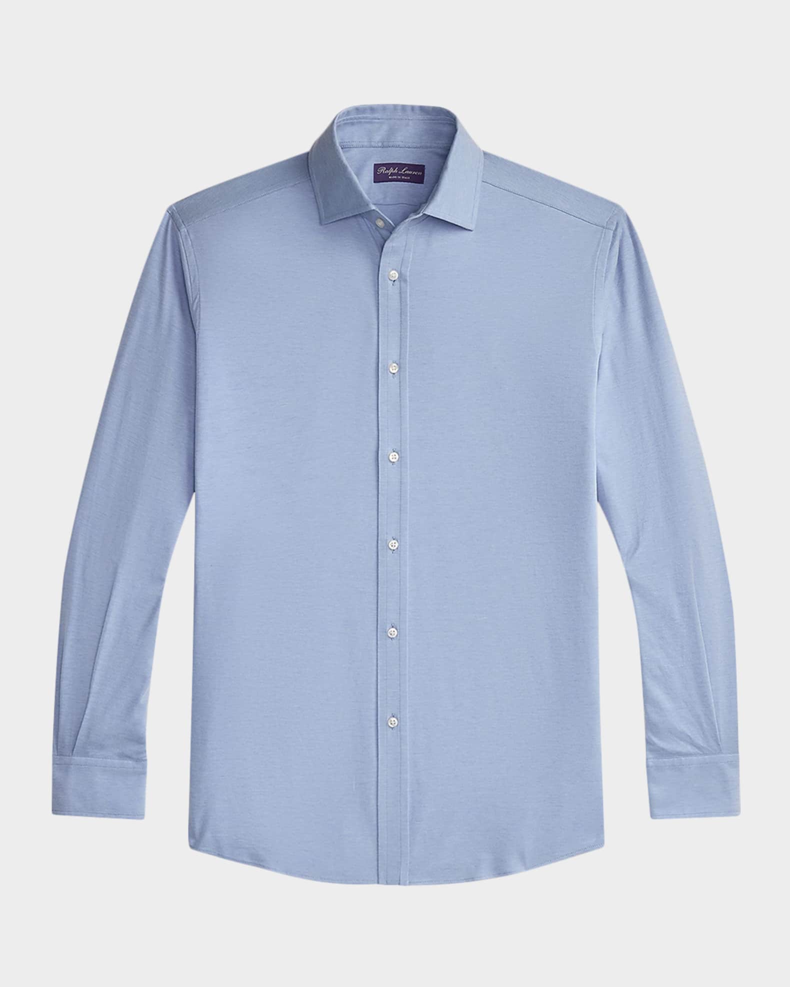 Ralph Lauren Men's Knit Shirt - Size 17.5 in Blue