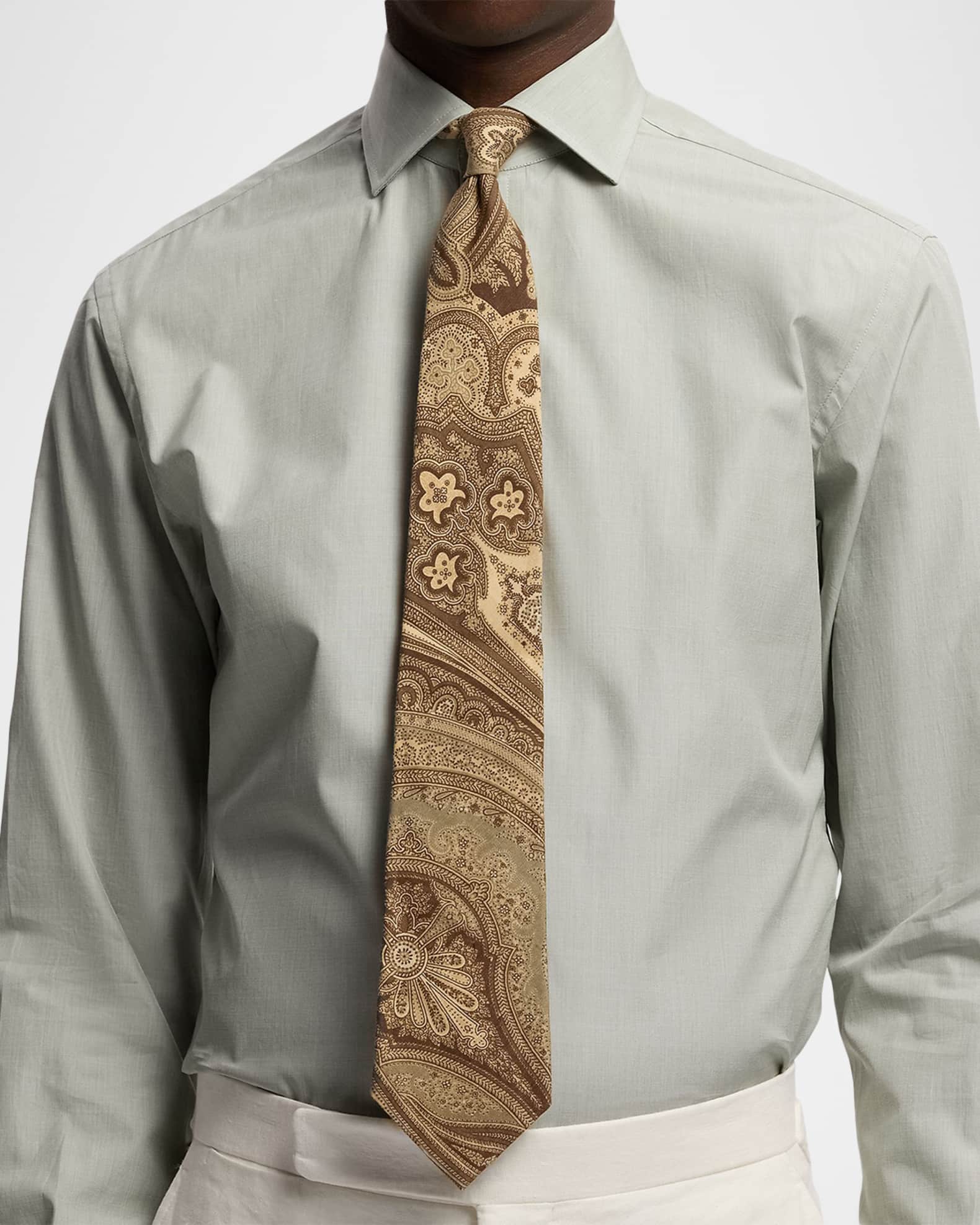 Ralph Lauren purple label ペイズリータイ Ralph Lauren Purple Label Men's Paisley-Print Linen & Silk Tie