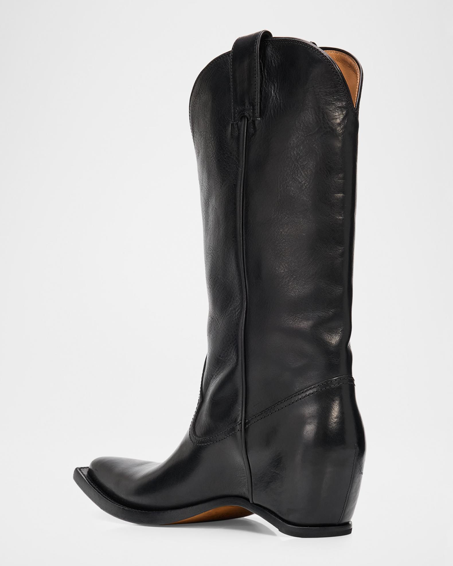 Maison Margiela Heel-Less Leather Cowboy Boots | Neiman Marcus