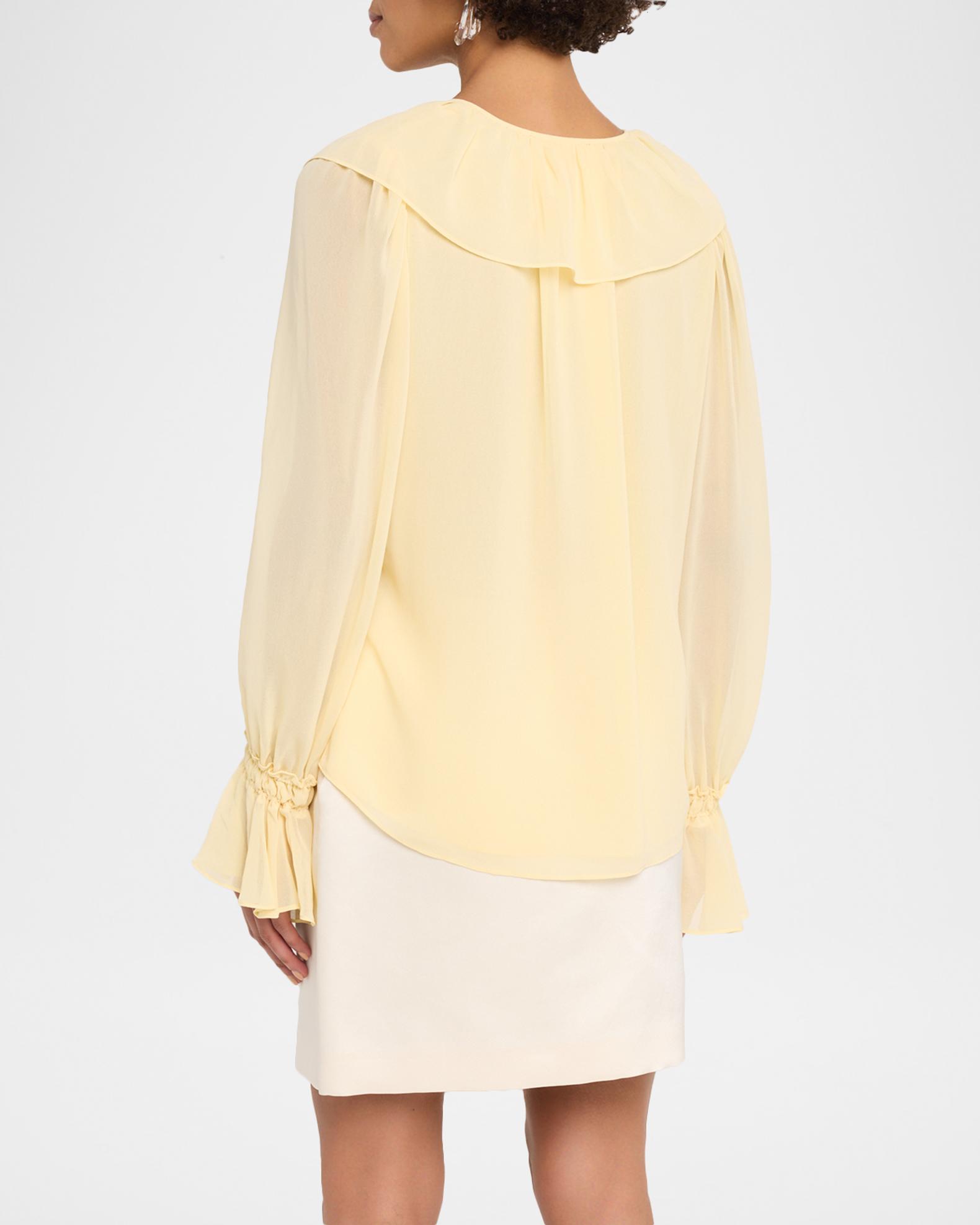 Kobi Halperin Joslyn Ruffle Chiffon Blouse | Neiman Marcus