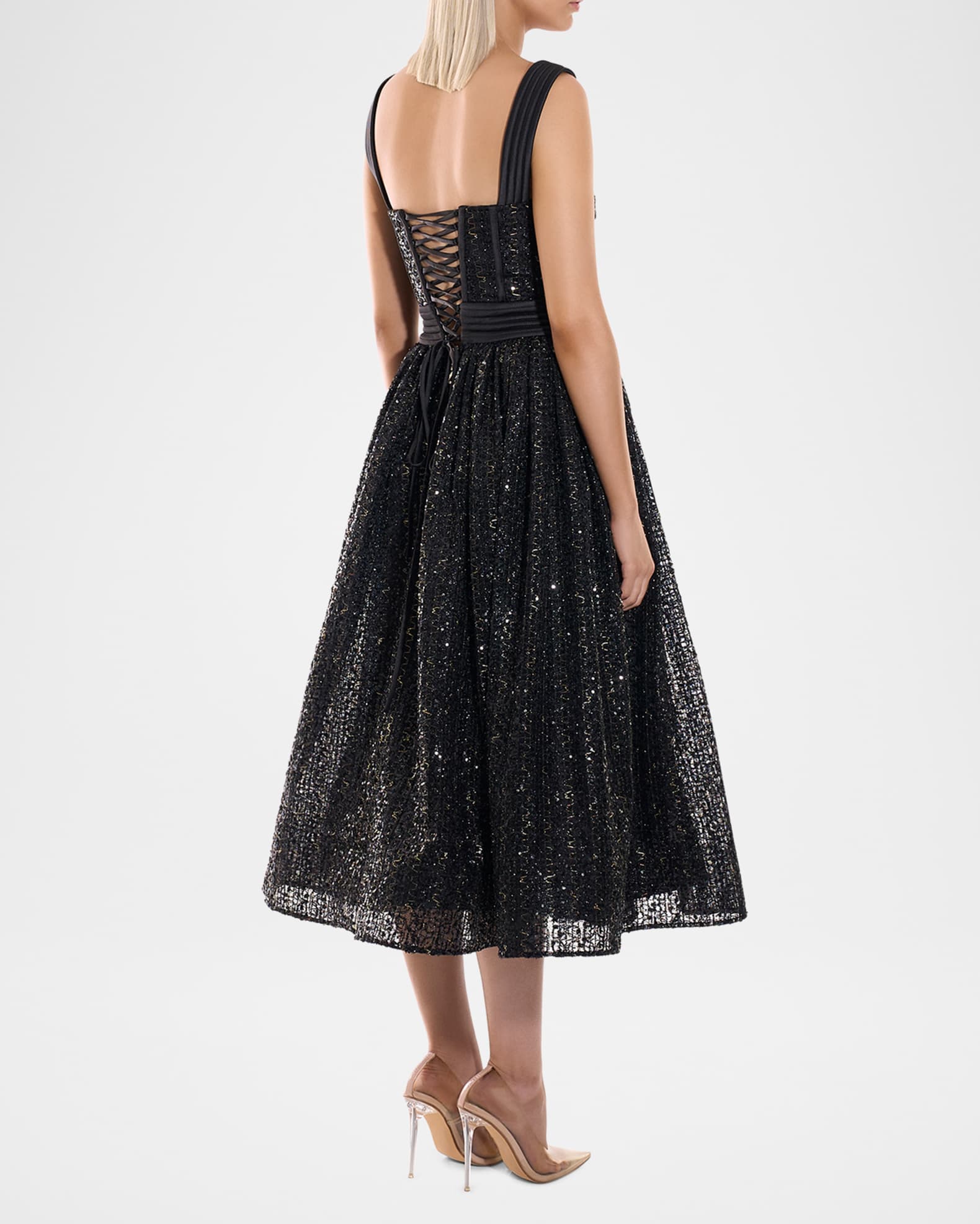 knee length dresses for ladies Z Supply Black Charlotte Rib Midi Dress XS / Black