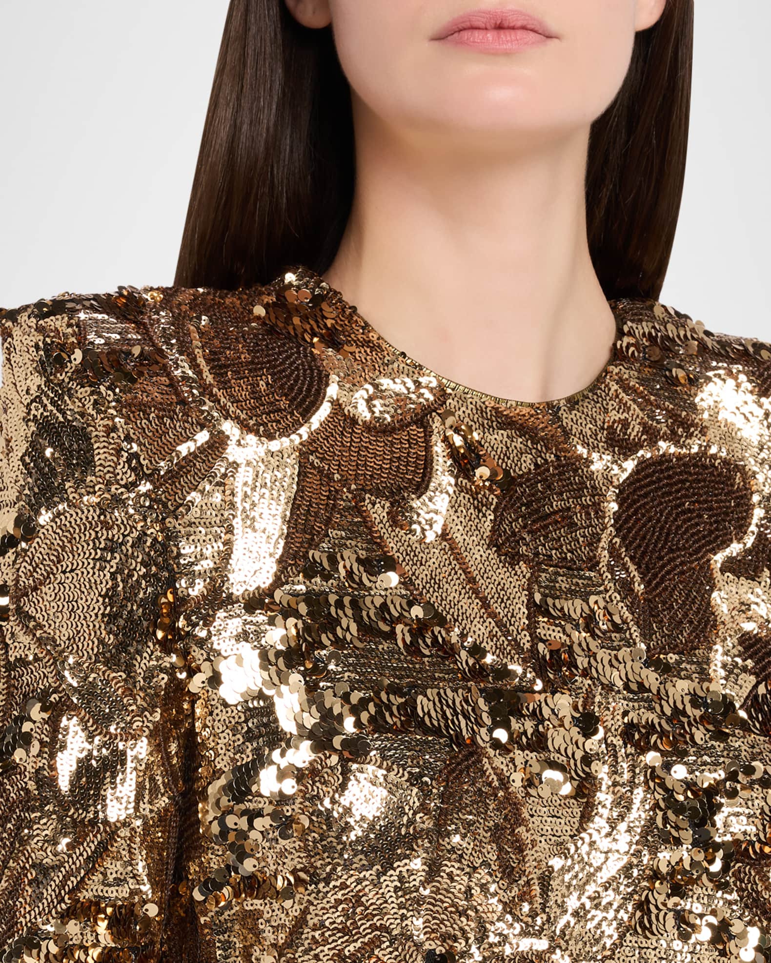 ZHIVAGO Florentine Sunset Sequined Mini Dress | Neiman Marcus